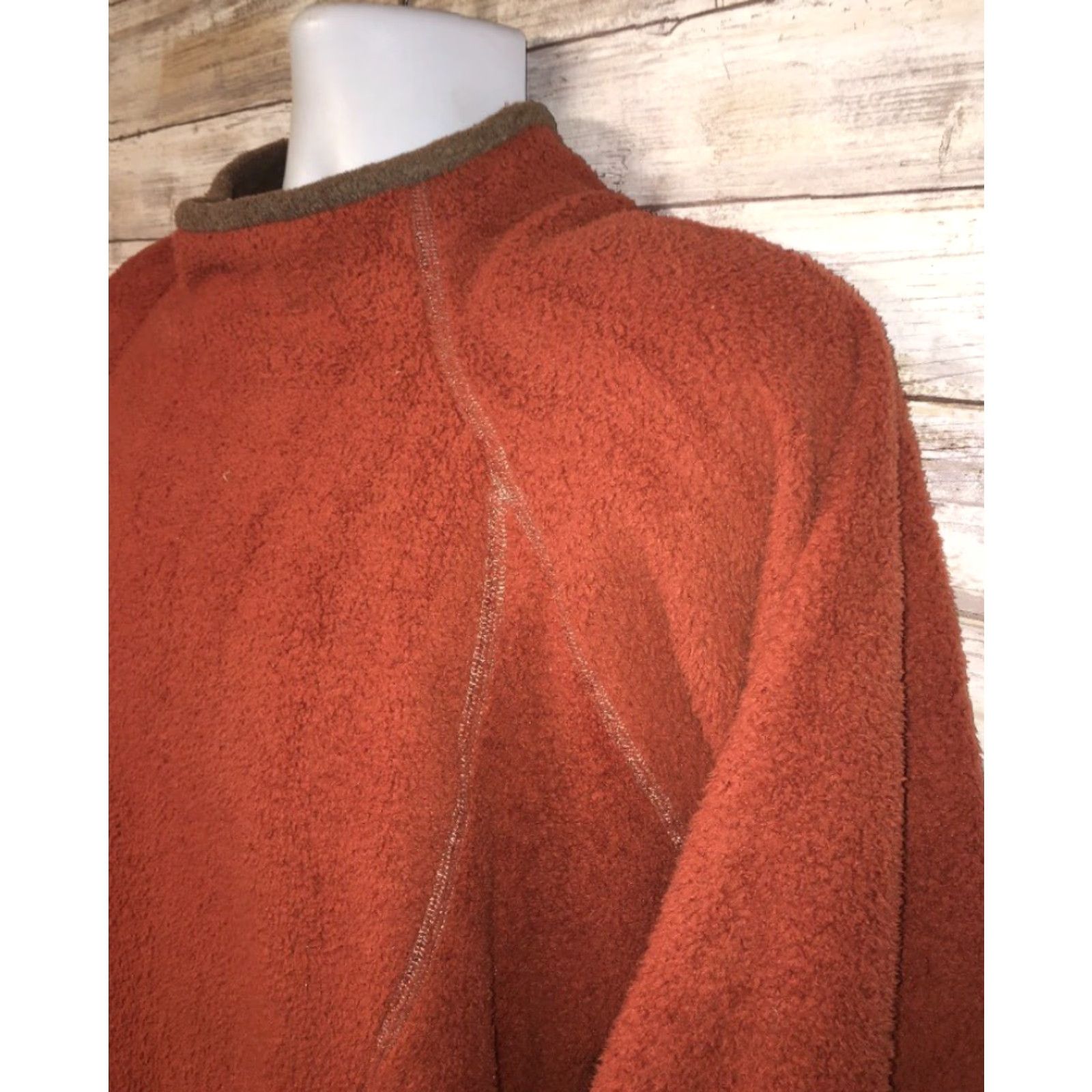 Vintage VINTAGE Wooly Bully Wear Sweater Orange Fleece Crewneck Size L Mens Size US L / EU 52-54 / 3 - 2 Thumbnail