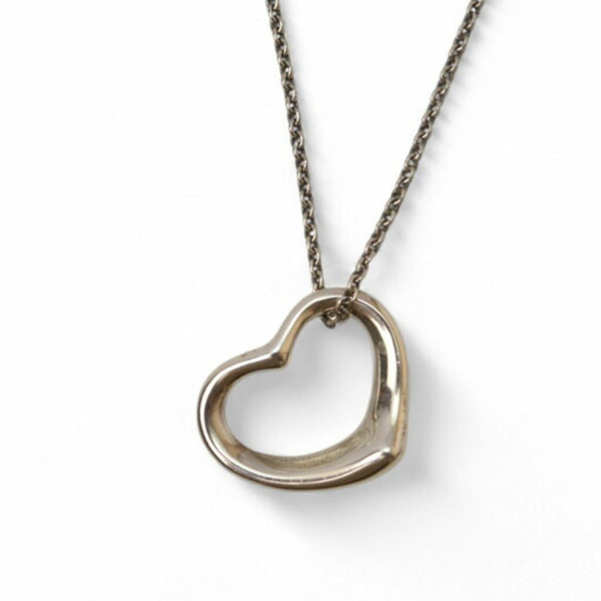 Tiffany & Co. Tiffany & Co. Elsa Peretti Silver Necklace/Pendant, Heart Motif, 1.5cm Wide Size ONE SIZE - 1 Thumbnail