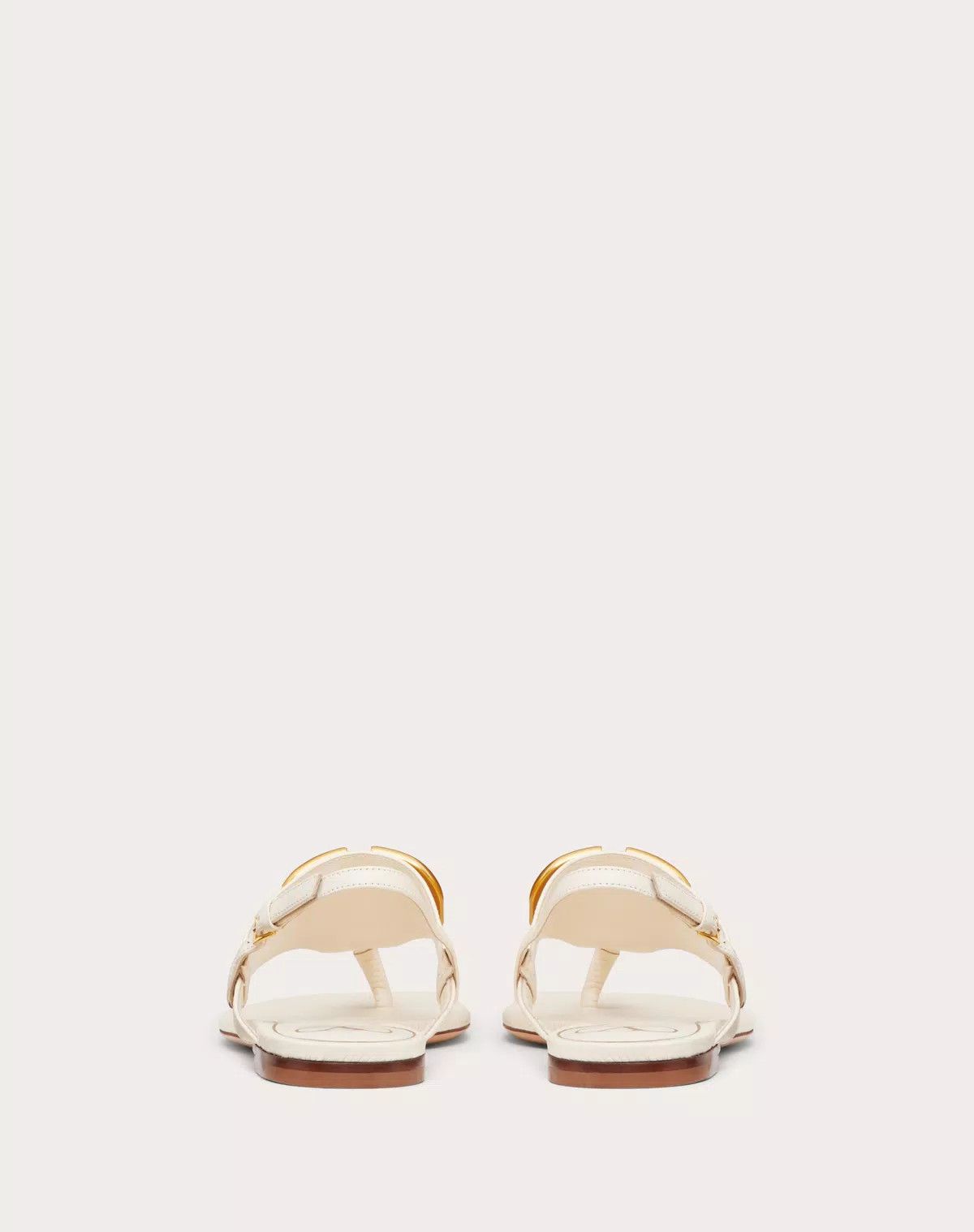 Valentino o1s1wg110625 Vlogo Signature Flat Thong Sandal in White Size US 8.5 / IT 38.5 - 3 Thumbnail