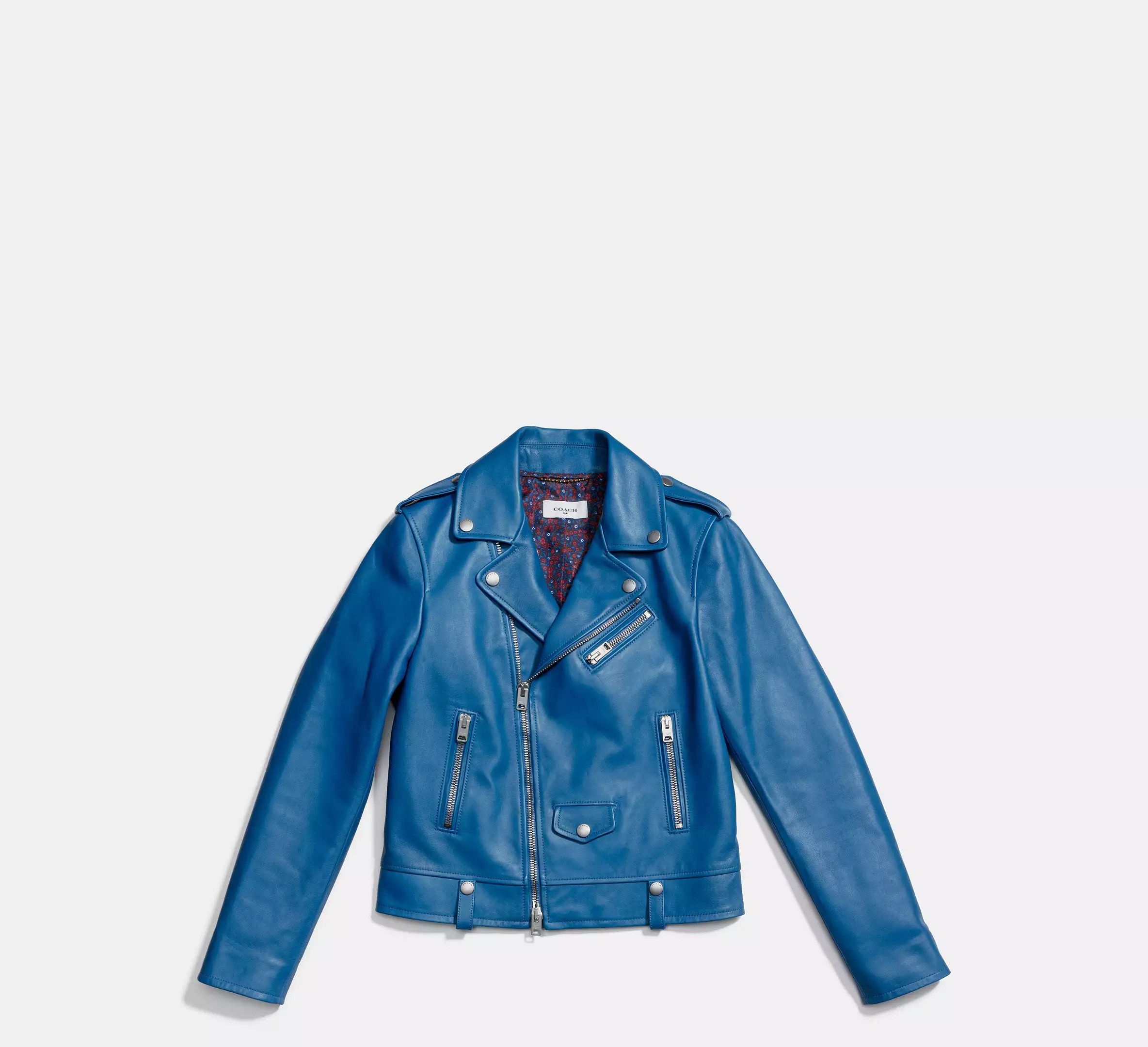 Coach Coach Floral Moto Jacket Size M / US 6-8 / IT 42-44 - 1 Thumbnail