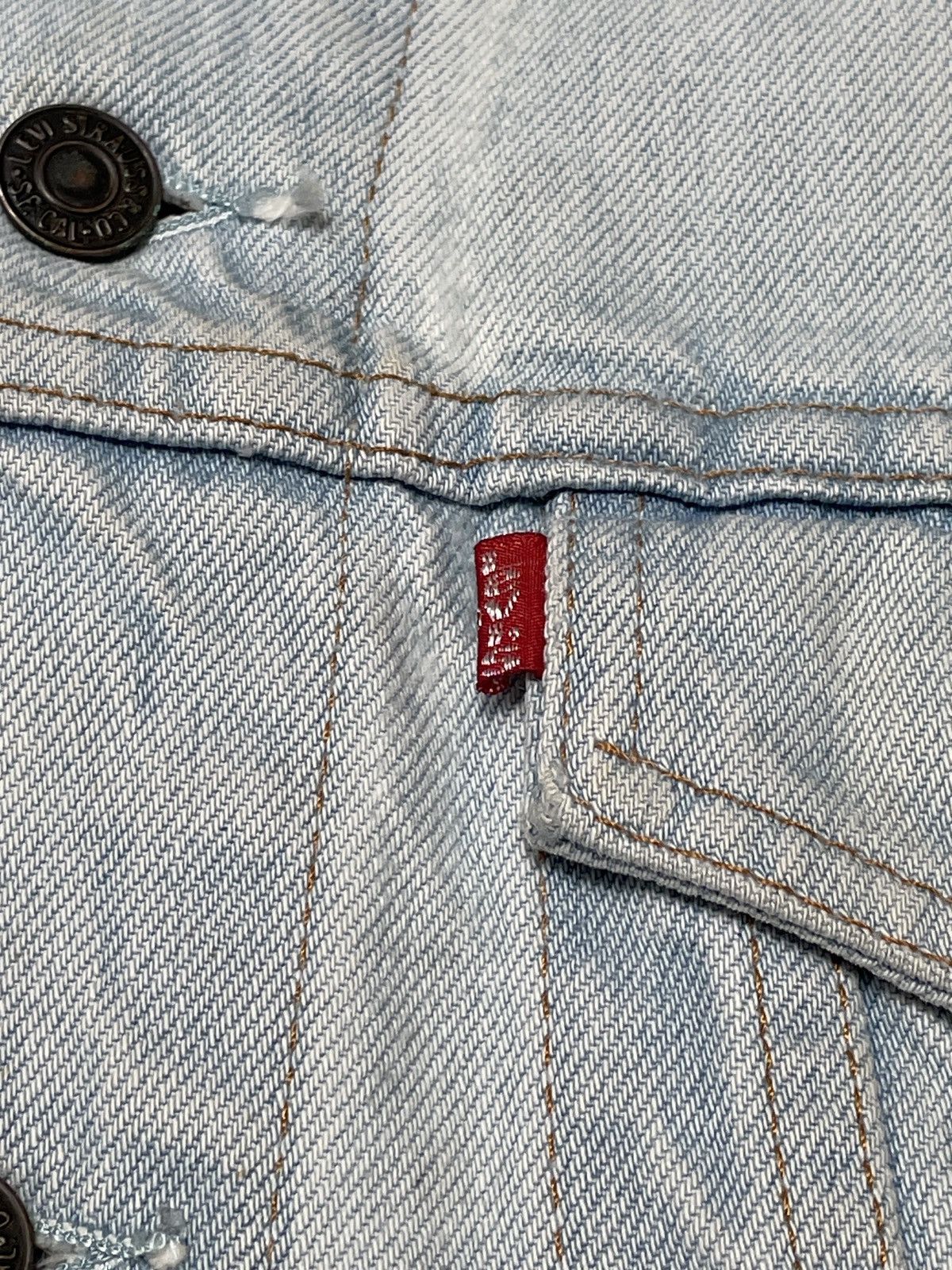 Vintage Brand Levi’s Made In Usa Denim Trucker Jacket 1990s