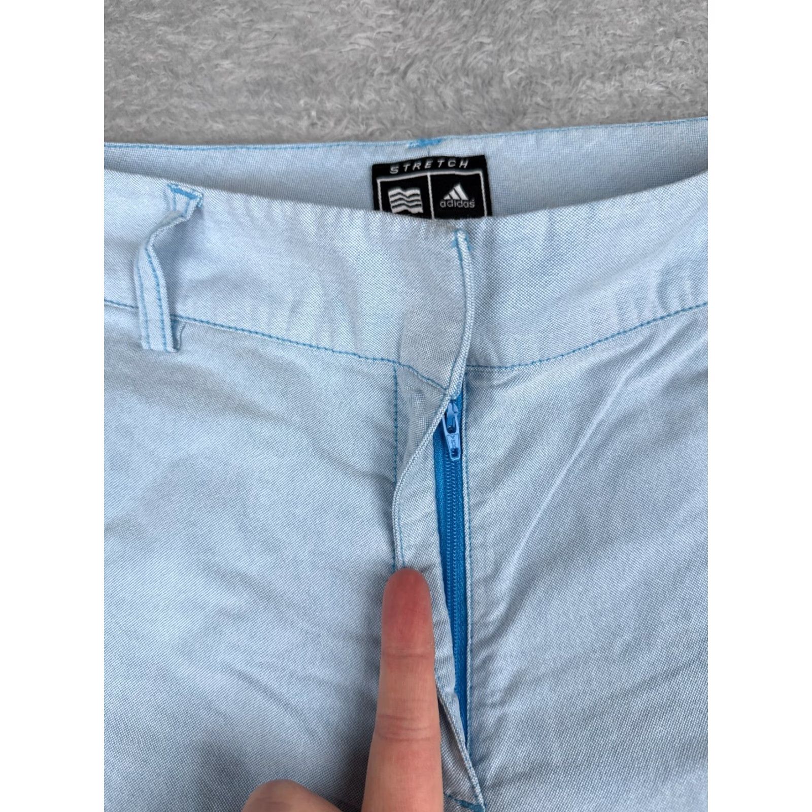 Adidas Adidas Shorts Womens 10 Blue Cotton Polyester Blend Casual Activewear Golf Hiking Size 32" / US 10 / IT 46 - 6 Thumbnail