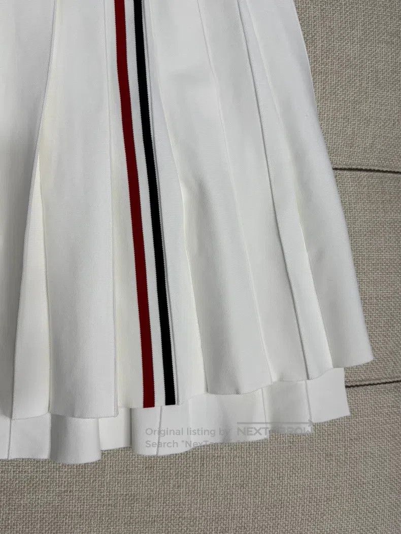 Thom Browne Thom Browne White pleated skirt Size 24" / US 00 / IT 34 - 2 Thumbnail