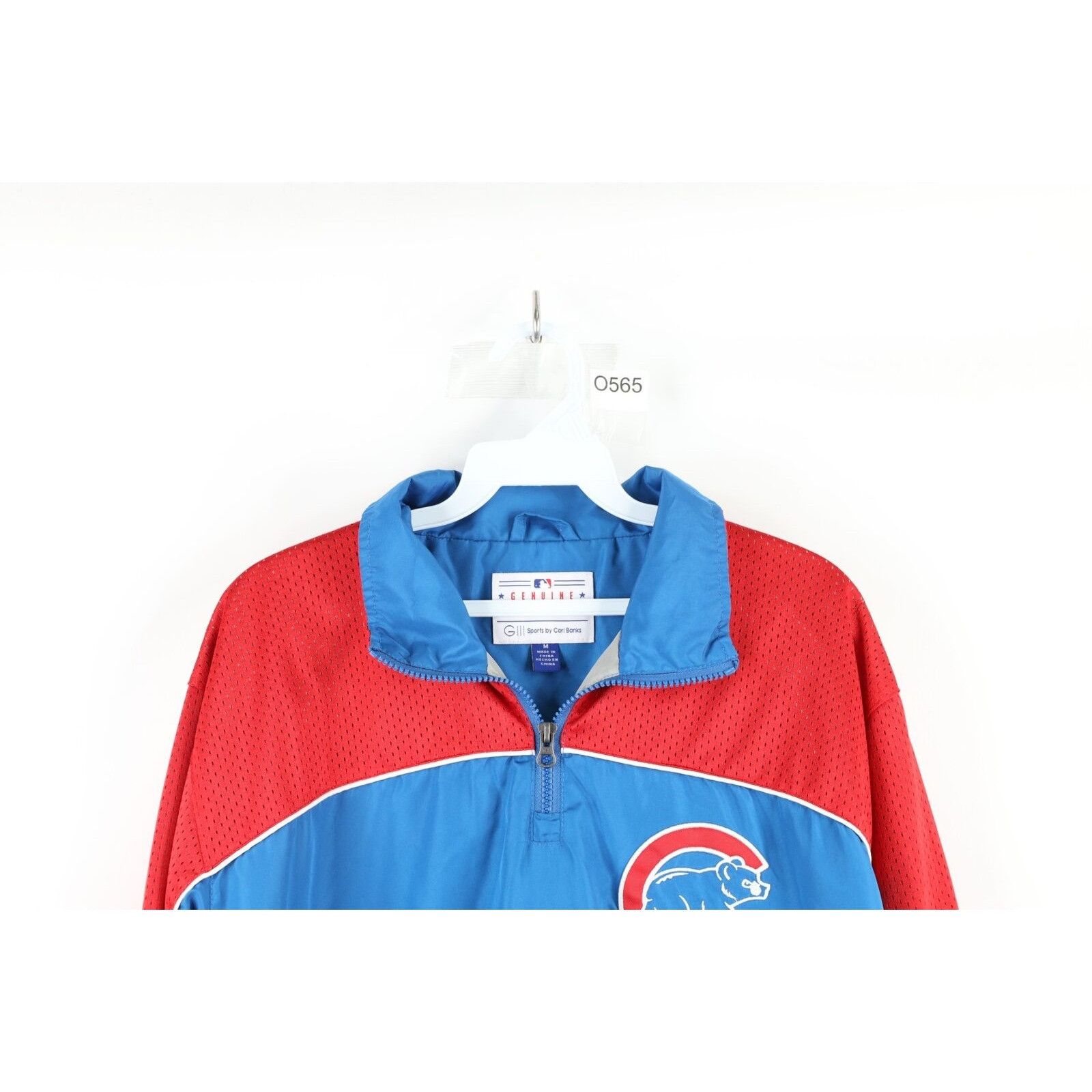 Vintage Vintage Distressed Chicago Cubs Baseball Half Zip Jacket Size US M / EU 48-50 / 2 - 2 Thumbnail