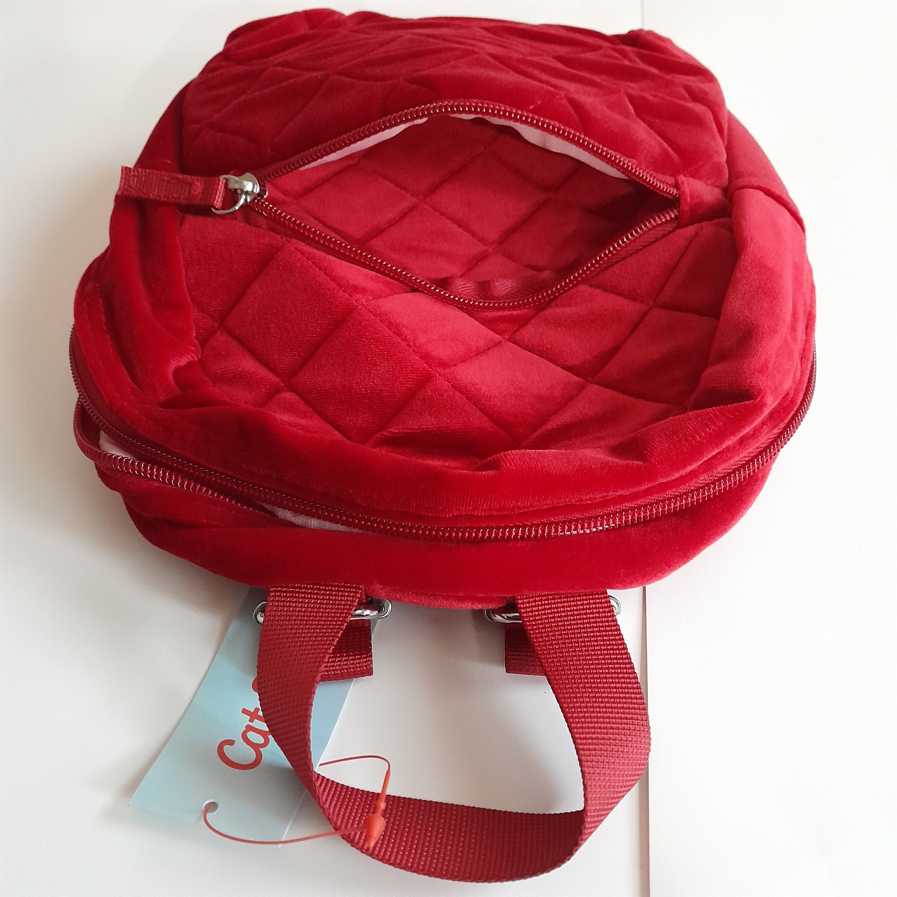 Other Cat & Jack Girls' Quilted Velvet 10in. Mini Backpack Size ONE SIZE - 4 Thumbnail