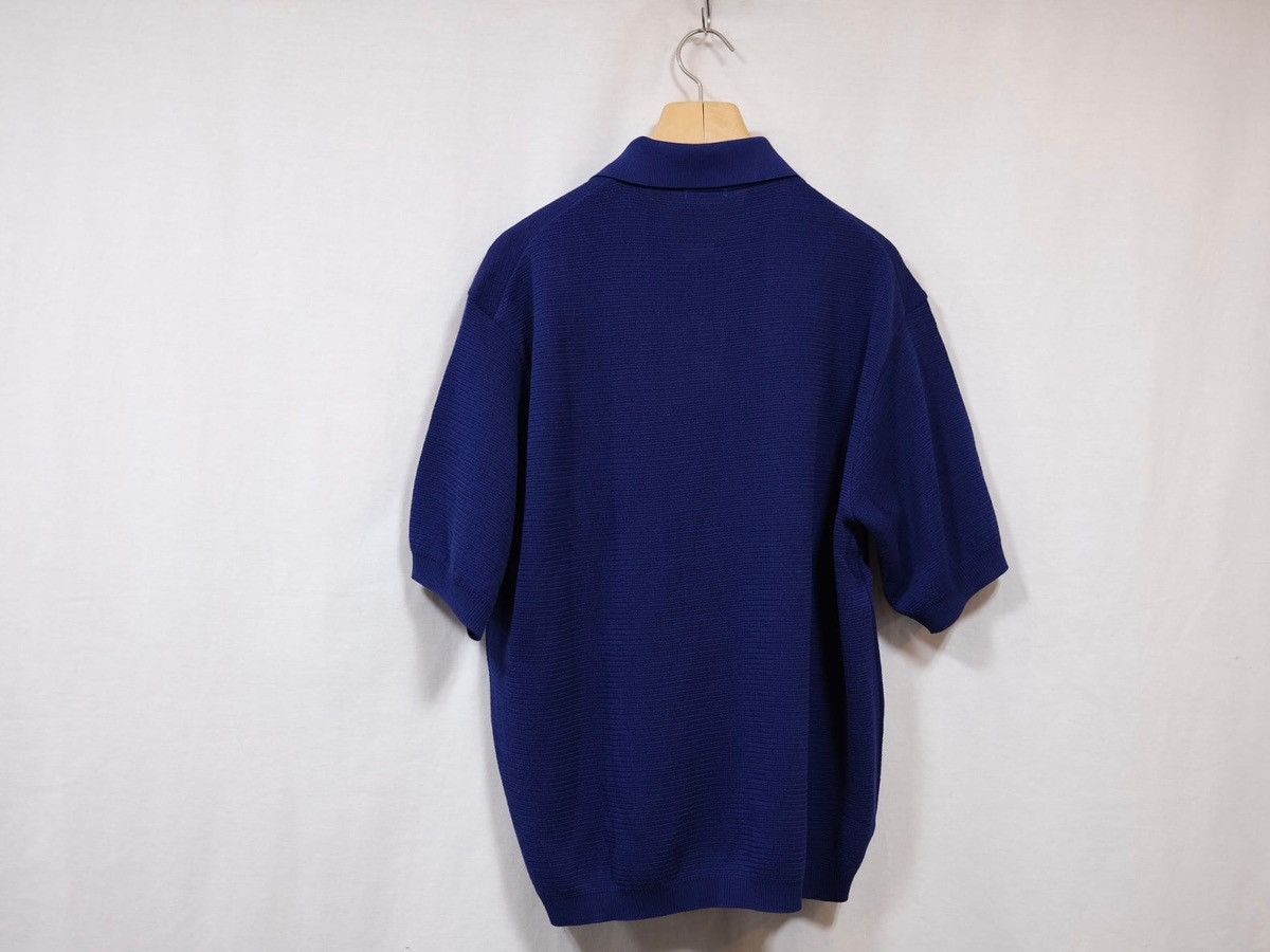 Ulterior ULTERIOR” TWISTED LOOSE MILANO RIB KNIT POLO ROYAL BLUE Size US M / EU 48-50 / 2 - 3 Thumbnail