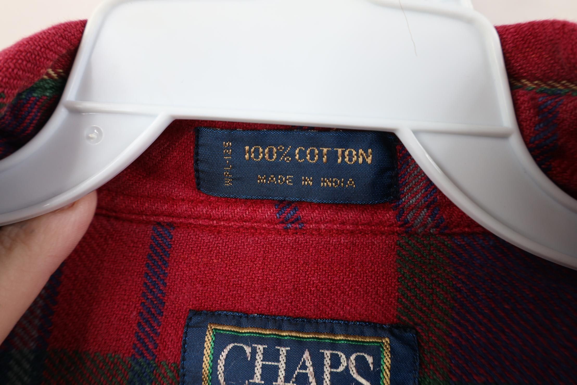 Polo Ralph Lauren Vintage 90s Chaps Ralph Lauren Heavy Flannel Button Shirt Size US L / EU 52-54 / 3 - 9 Thumbnail
