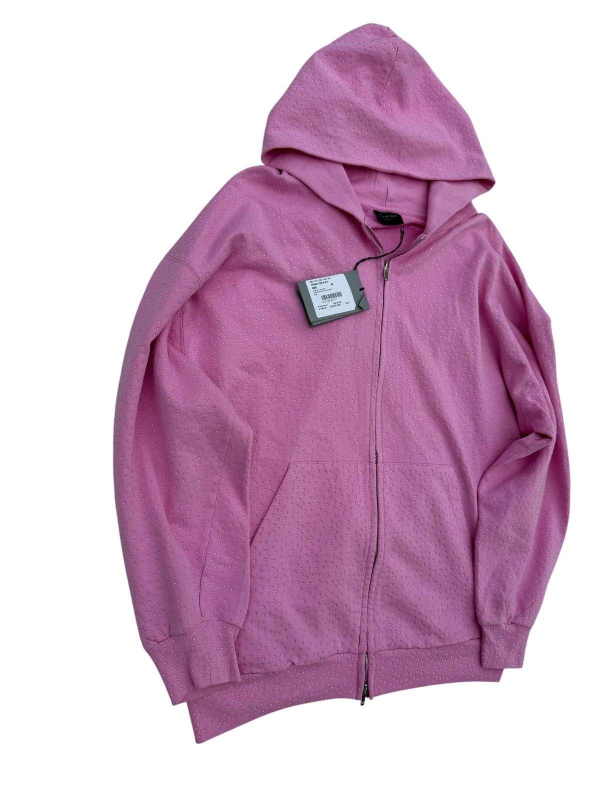 Balenciaga Balenciaga pink rhinestone zip up hoodie Size US M / EU 48-50 / 2 - 2 Thumbnail