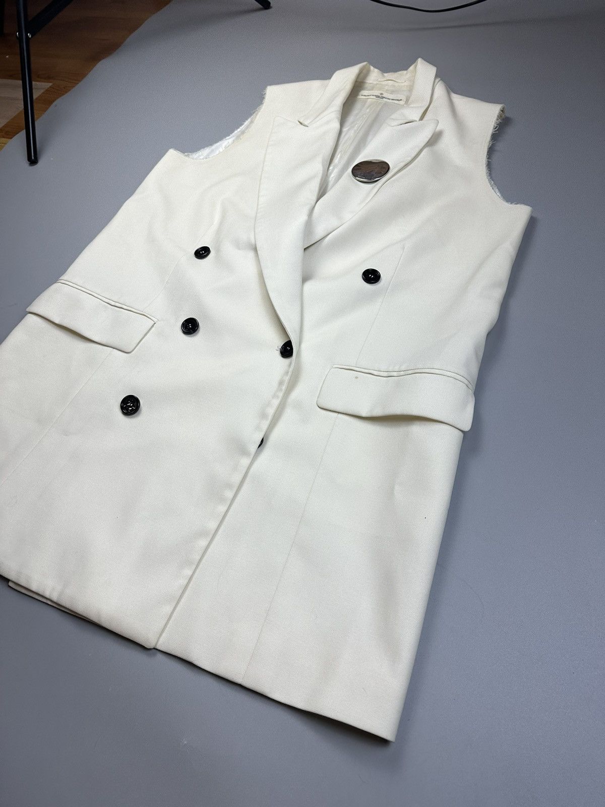 Golden Goose Golden Goose Wool Sleeveless Double Breasted Blazer Size S / US 4 / IT 40 - 2 Thumbnail