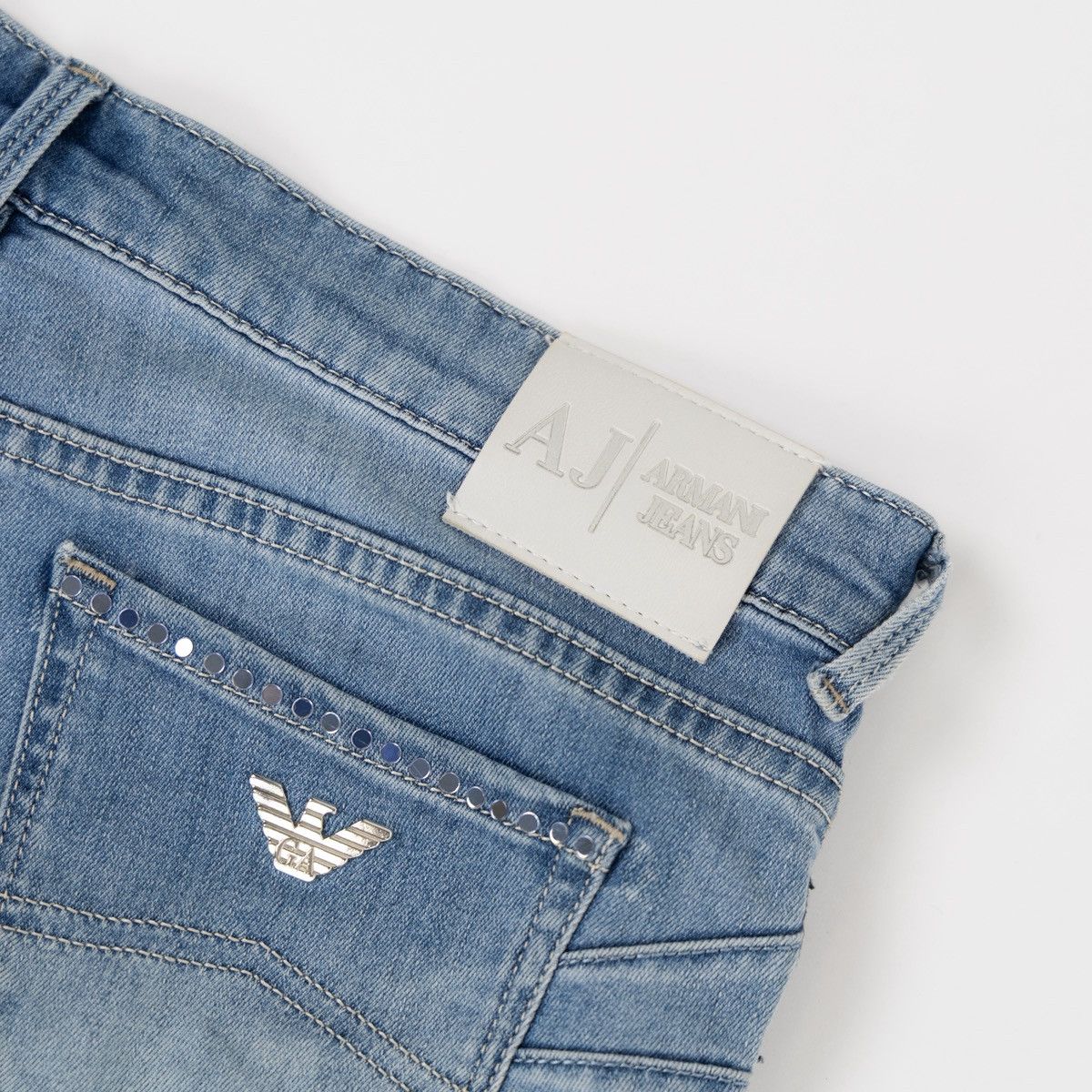Armani Armani Jeans Lily Push Up Womens Blue Stretch Denim Skinny Size 28" / US 6 / IT 42 - 5 Thumbnail