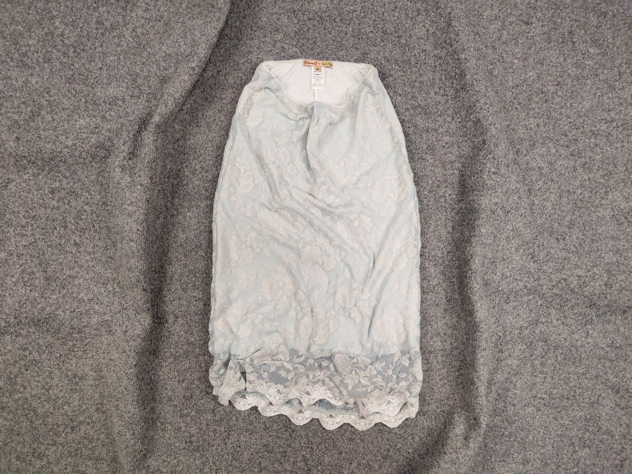 Other Petit Pois by Viviana G Designer lace skirt light blue Size 30" / US 8 / IT 44 - 1 Thumbnail