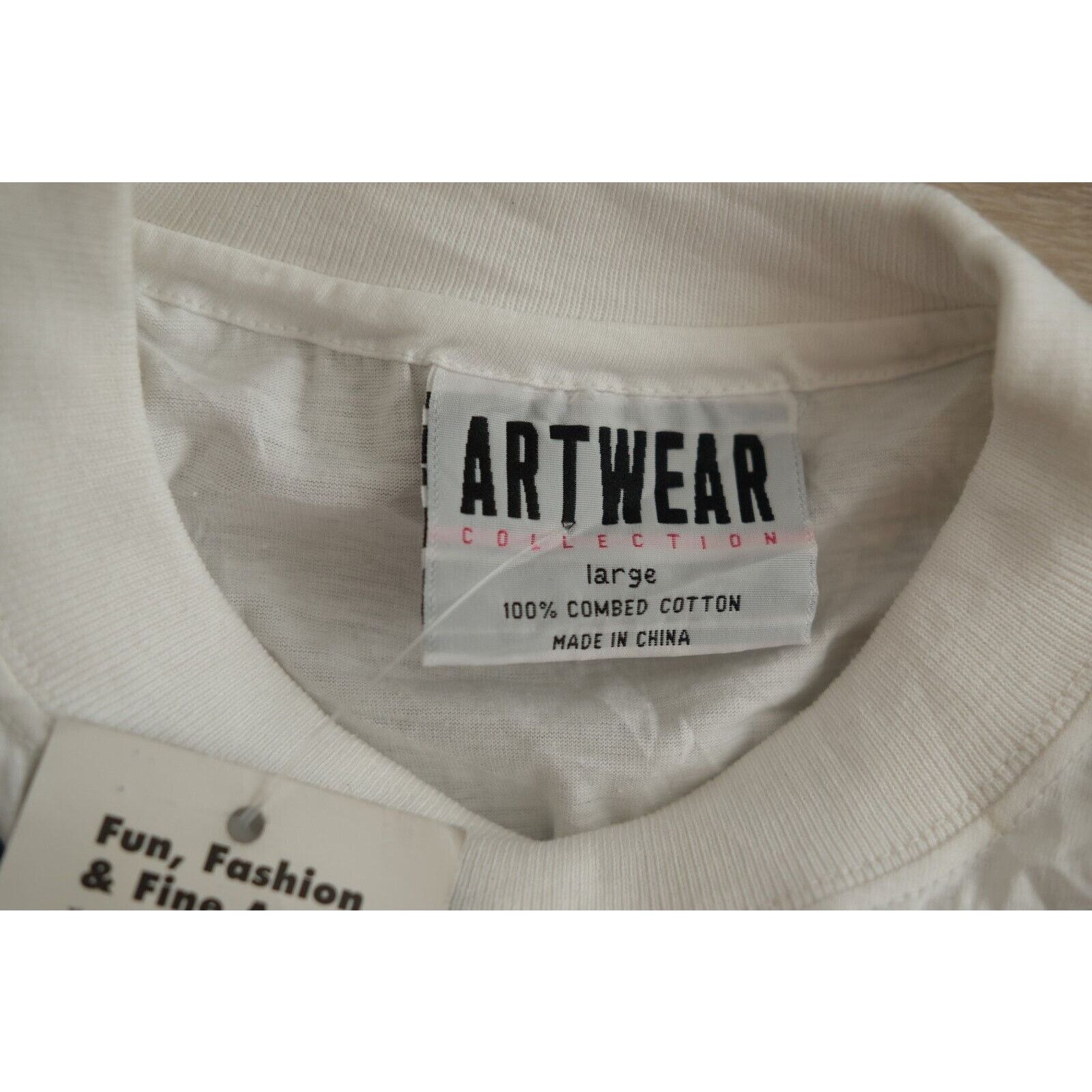 Other Vintage 1990s Artwear Collection Unisex Large White Shirt Size US L / EU 52-54 / 3 - 6 Thumbnail