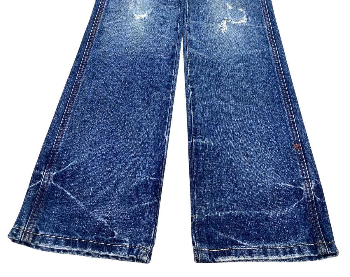 Levi's Levi_s Faded Blue Wash Whiskered Style Straight Leg Jeansa Size US 30 / EU 46 - 5 Thumbnail