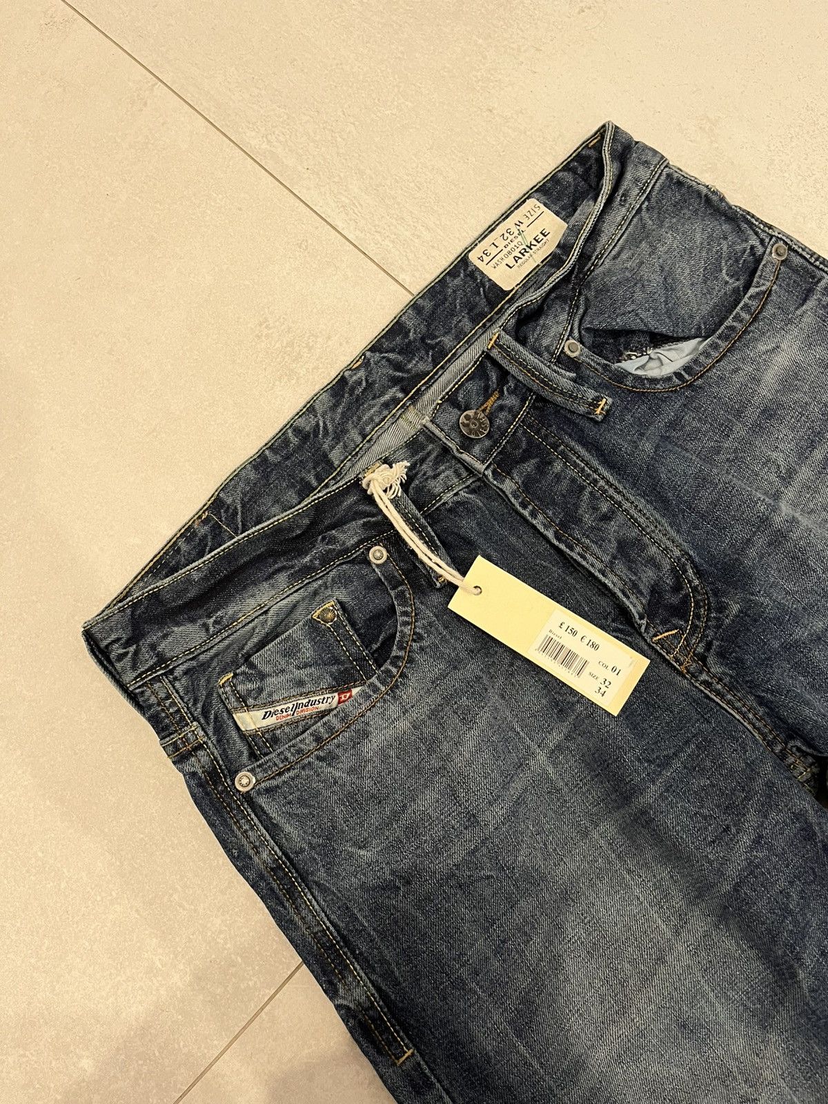 Diesel New Diesel Jeans Distressed Denim Jeans Y2K Vintage Size US 32 / EU 48 - 4 Thumbnail