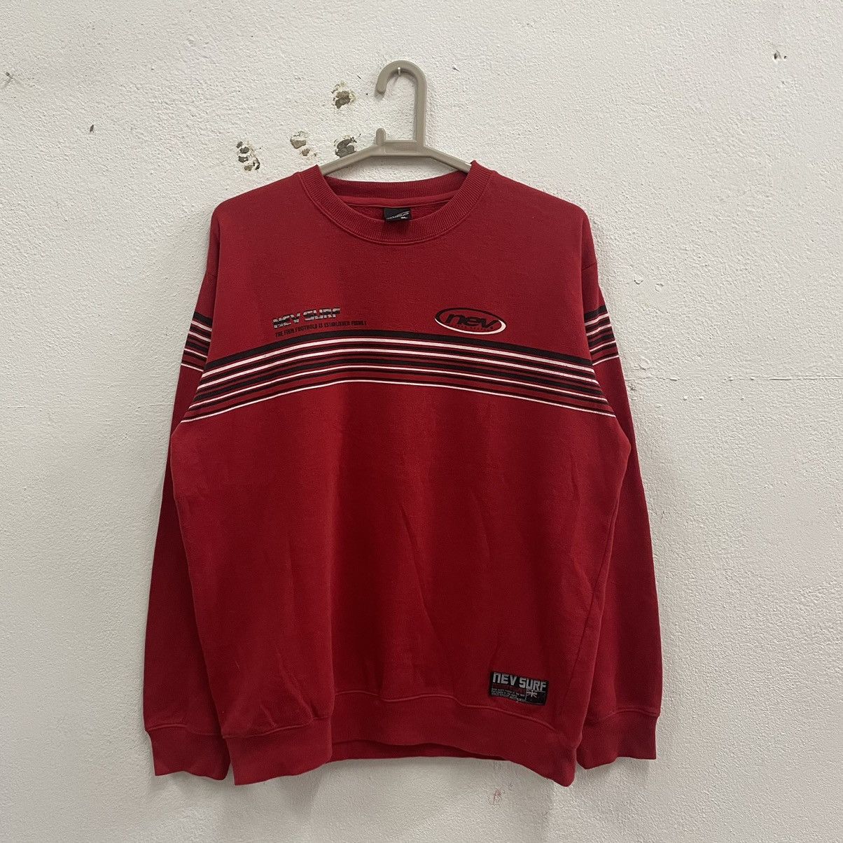 Vintage 🔥Vintage Nev Surf Big Logo Sweatshirts Size US M / EU 48-50 / 2 - 2 Thumbnail