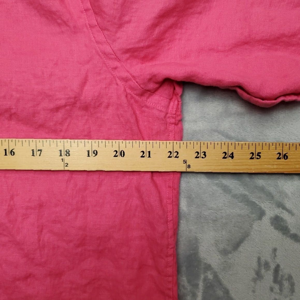 Chaps VINTAGE Chaps Shirt Womens XL Pink 100% Linen Breezy Outdoor Coastal Beach Classic Size XL / US 12-14 / IT 48-50 - 7 Thumbnail