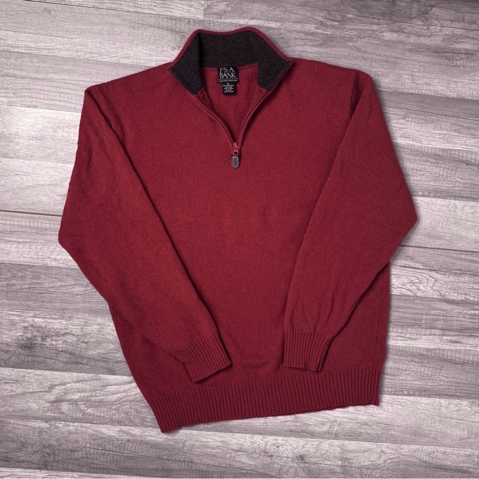 Vintage Lambs Wool Blend Quarter Zip Sweater XL Classic Size US XL / EU 56 / 4 - 1 Thumbnail