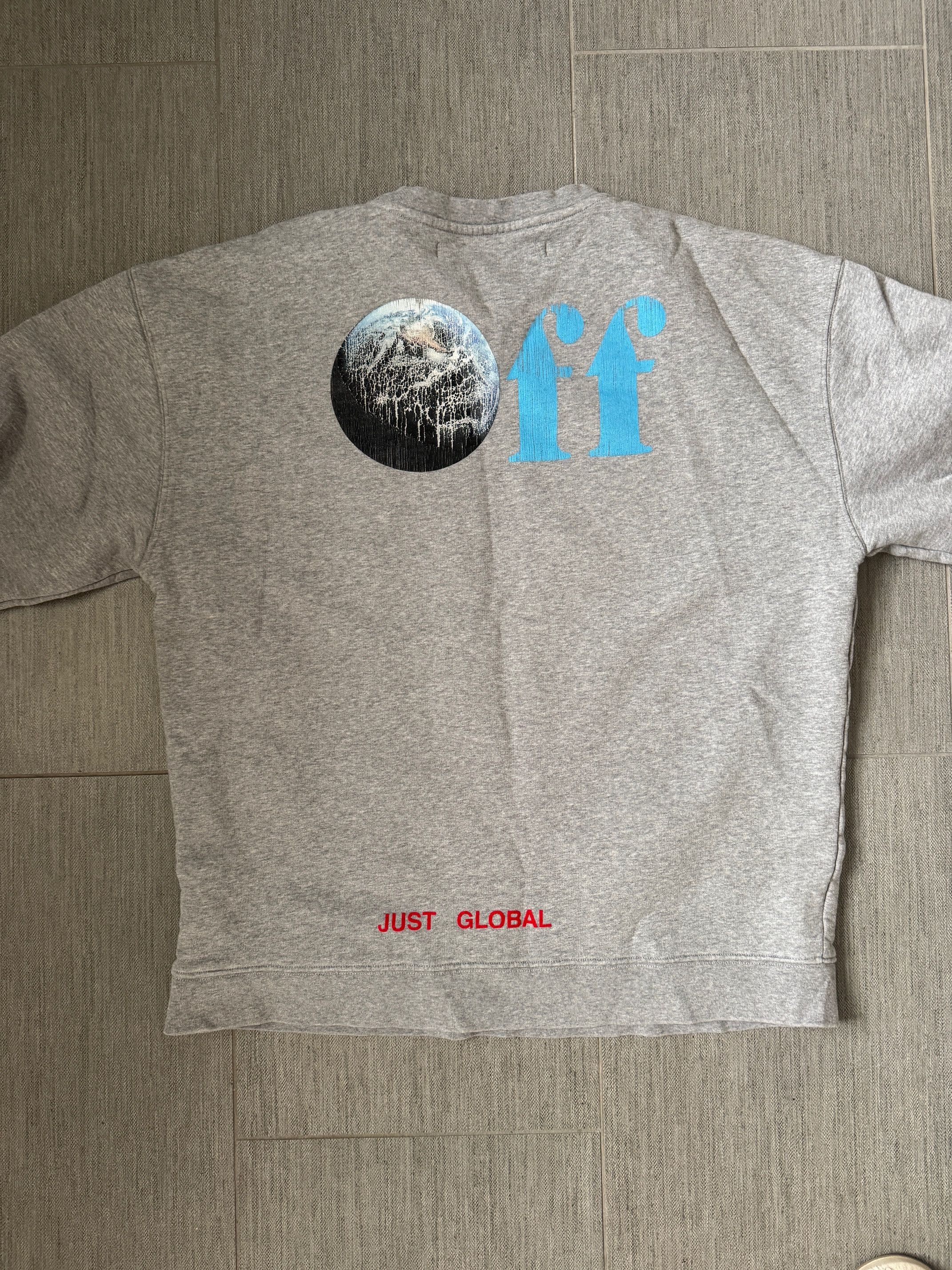 Off-White Men's Off-white Just Global Crewneck Sweatshirt Size US S / EU 44-46 / 1 - 6 Thumbnail