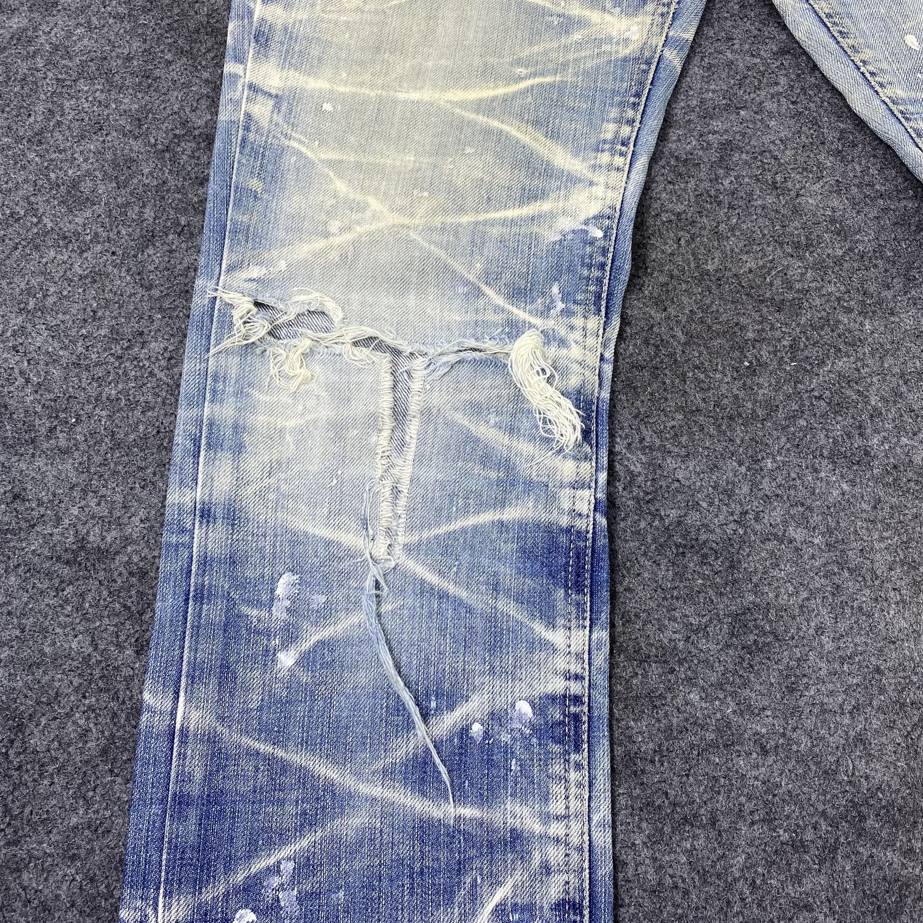 Black Barrett × Jean × Neil Barrett Black Barrett by Neil Barrett Blue Wash Jeans-J1188 Size US 32 / EU 48 - 15 Thumbnail