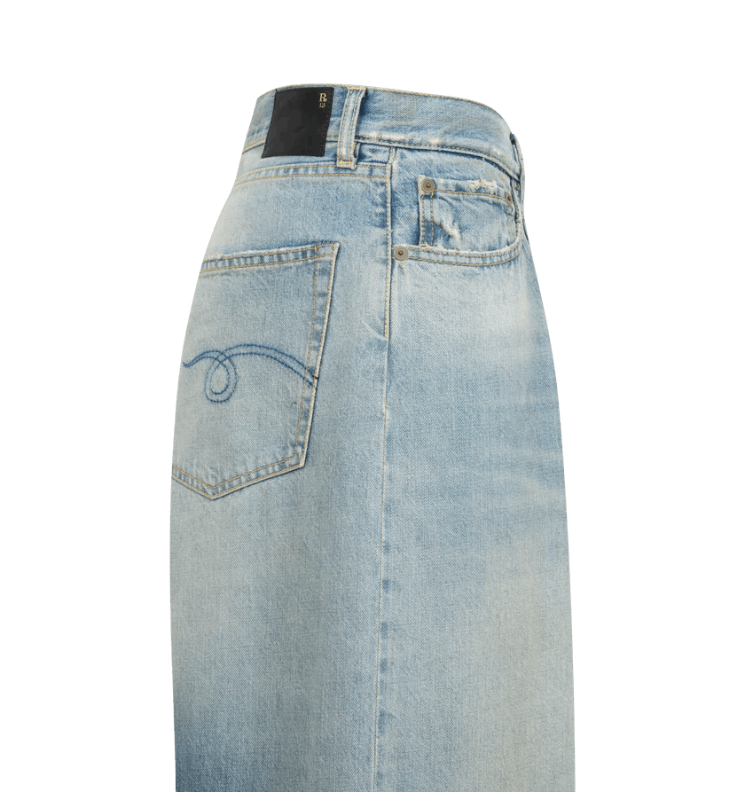 R13 o1h1sh11225 Wayne Articulated Knee Jean in Blue Size US 30 / EU 46 - 3 Thumbnail