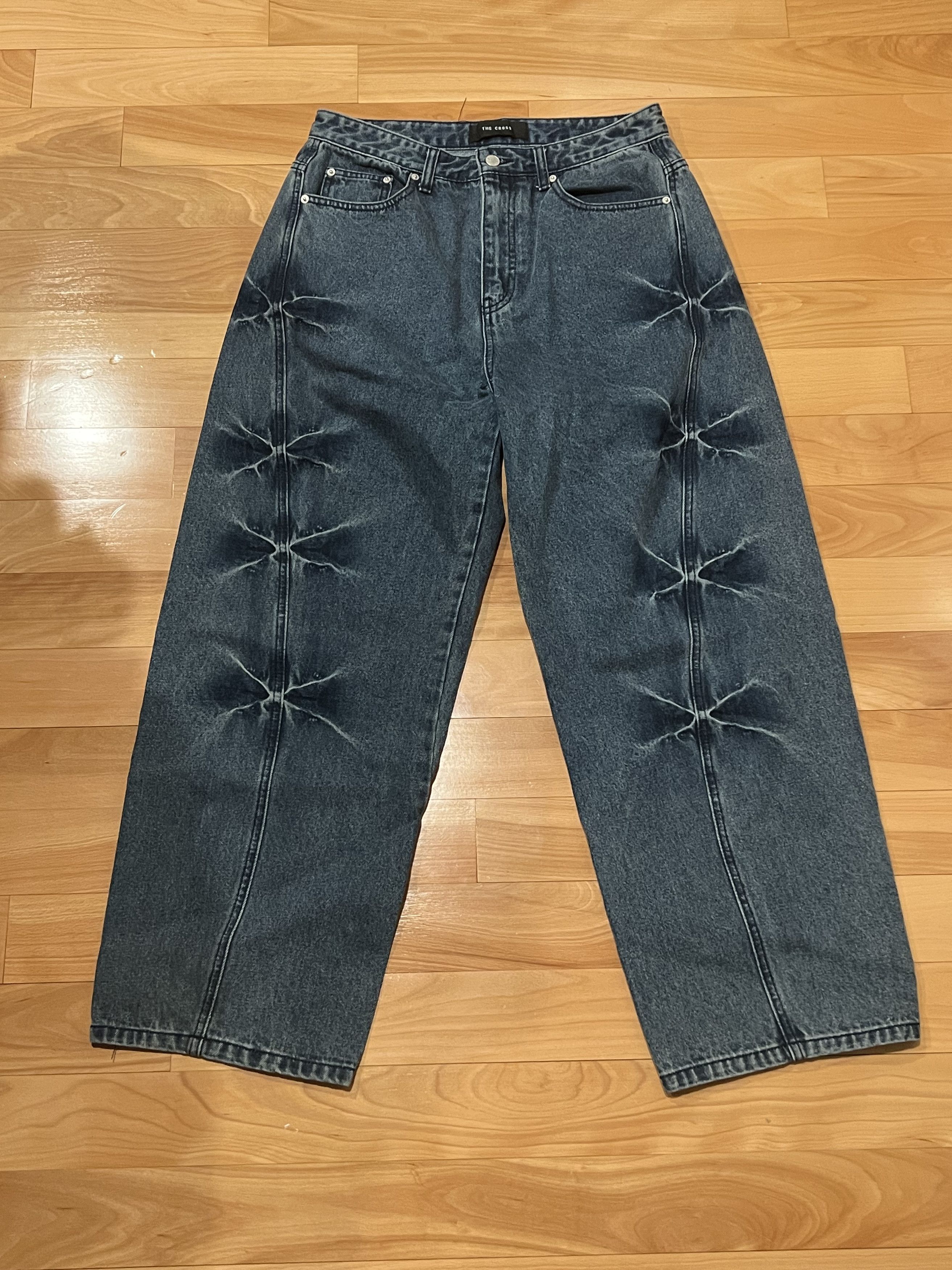 Other THE CROSS X Design Wide Denim Pants Size US 34 / EU 50 - 2 Thumbnail