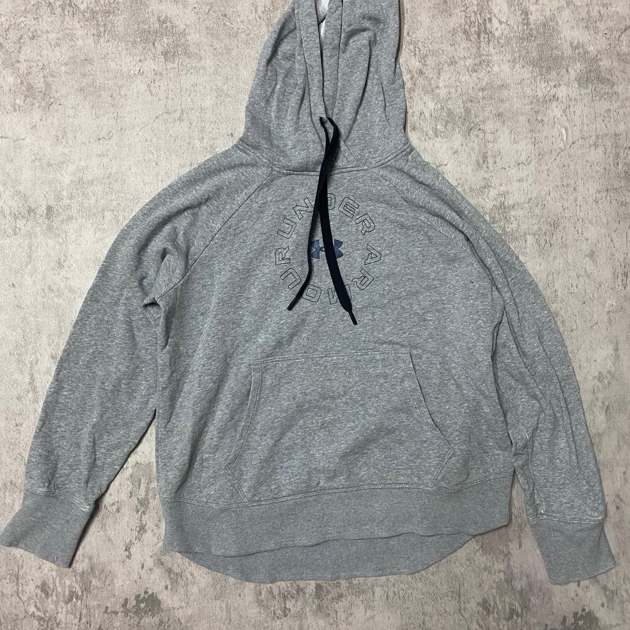 Under Armour Grey Under Armour hoodie with small logo on front and back Size US M / EU 48-50 / 2 - 1 Thumbnail