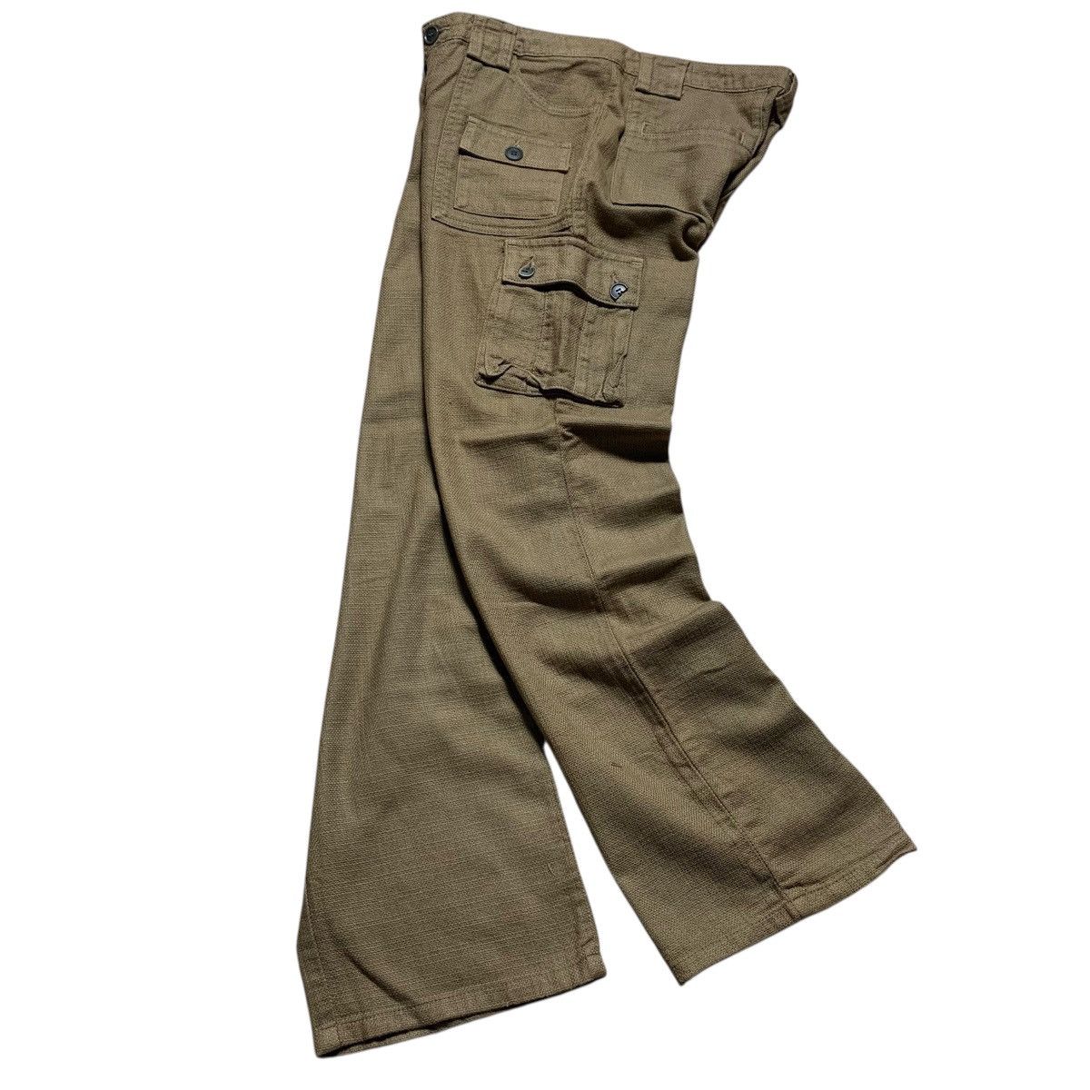 Japanese Brand Vintage E Blue Iron Forge Hemp Canvas Cargo Pants Size US 28 / EU 44 - 6 Thumbnail