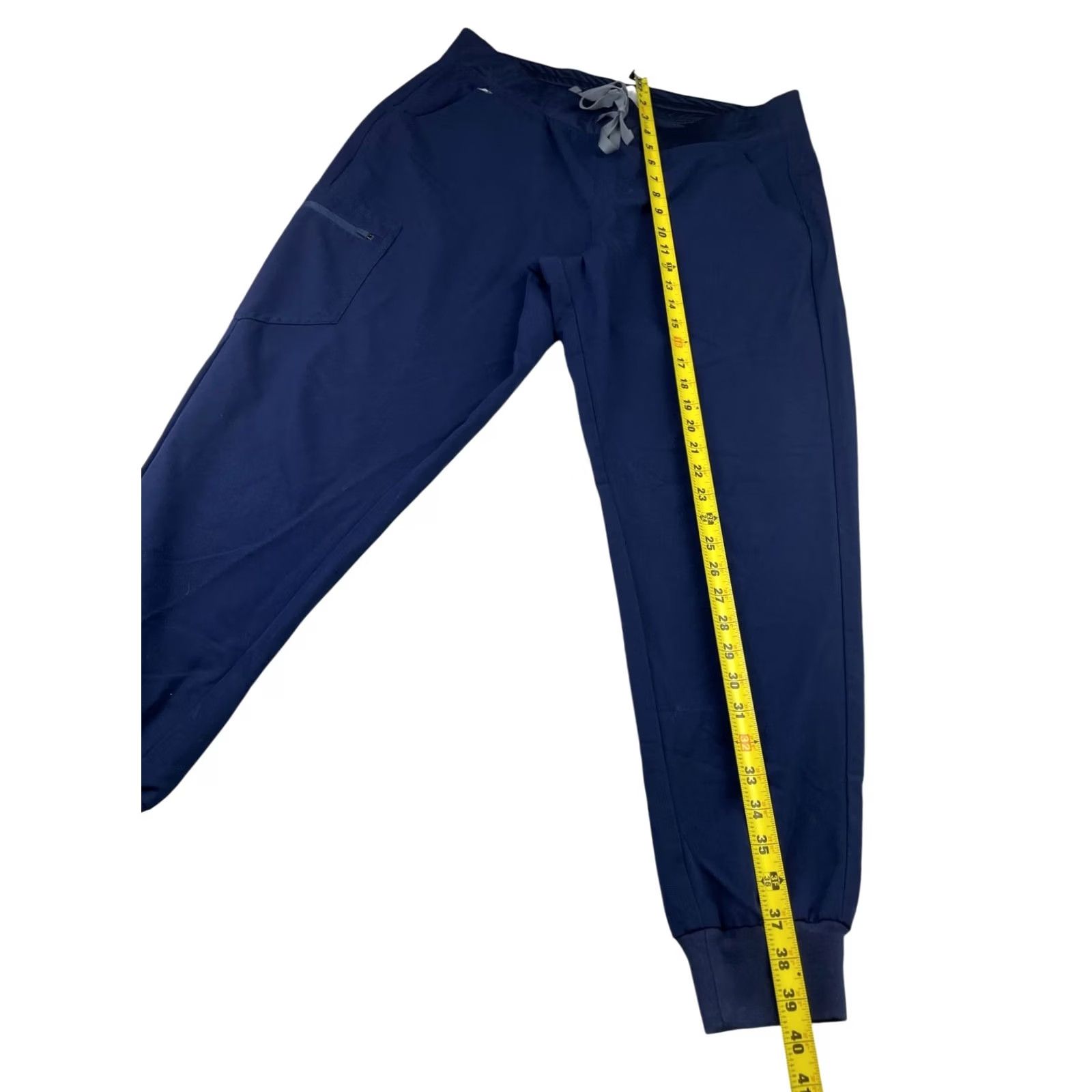 Vintage FIGS Women's Technical Collection Scrubs Joggers XL Blue Drawstring Cargo Pockets Professional Medical Pants Size 40" / US 18 - 6 Thumbnail