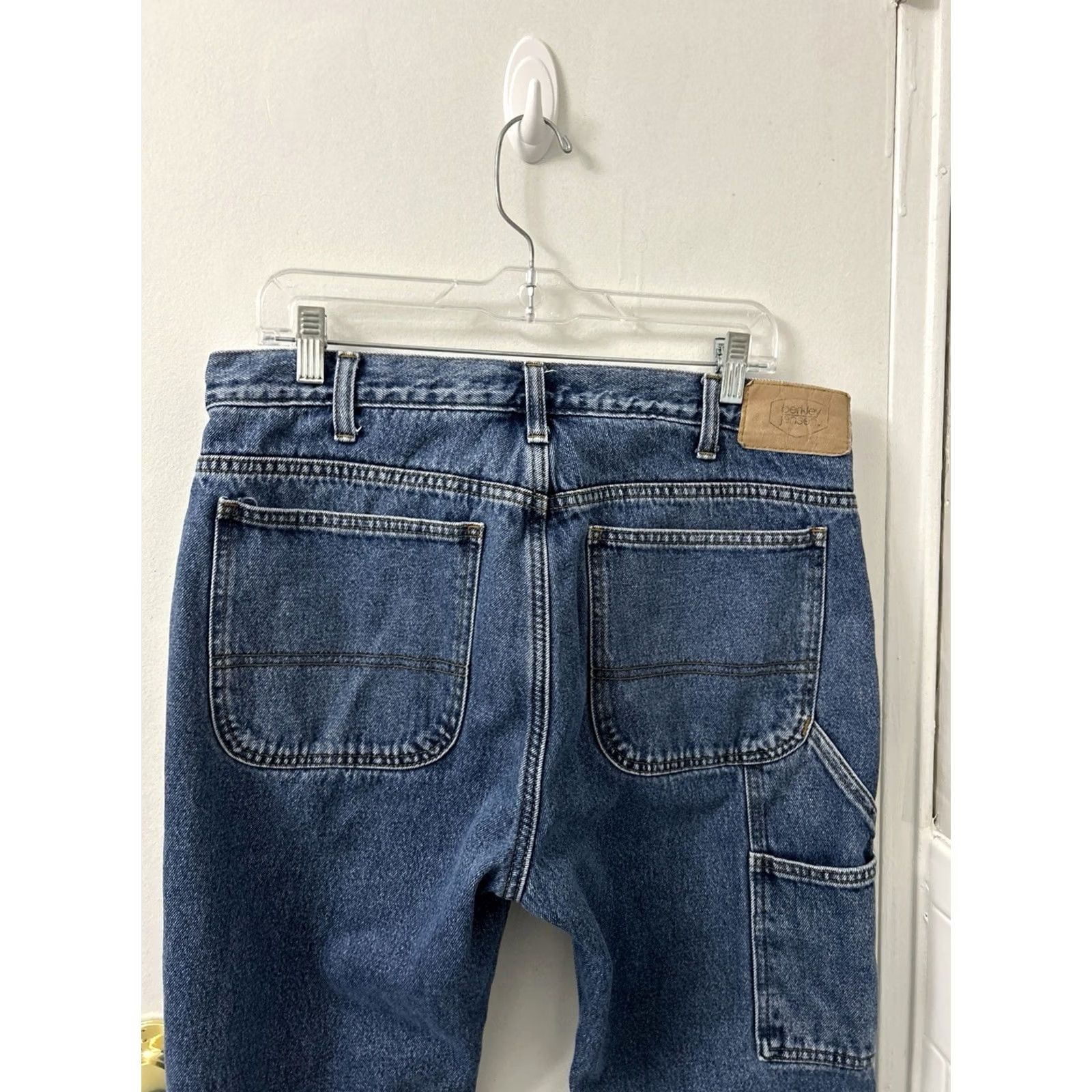 Denime Berkley Jensen Jeans Strai ght Leg Flannel Lined Denim Mens 32x30 Blue YKK Pocket 5-Pocket Size US 32 / EU 48 - 7 Thumbnail
