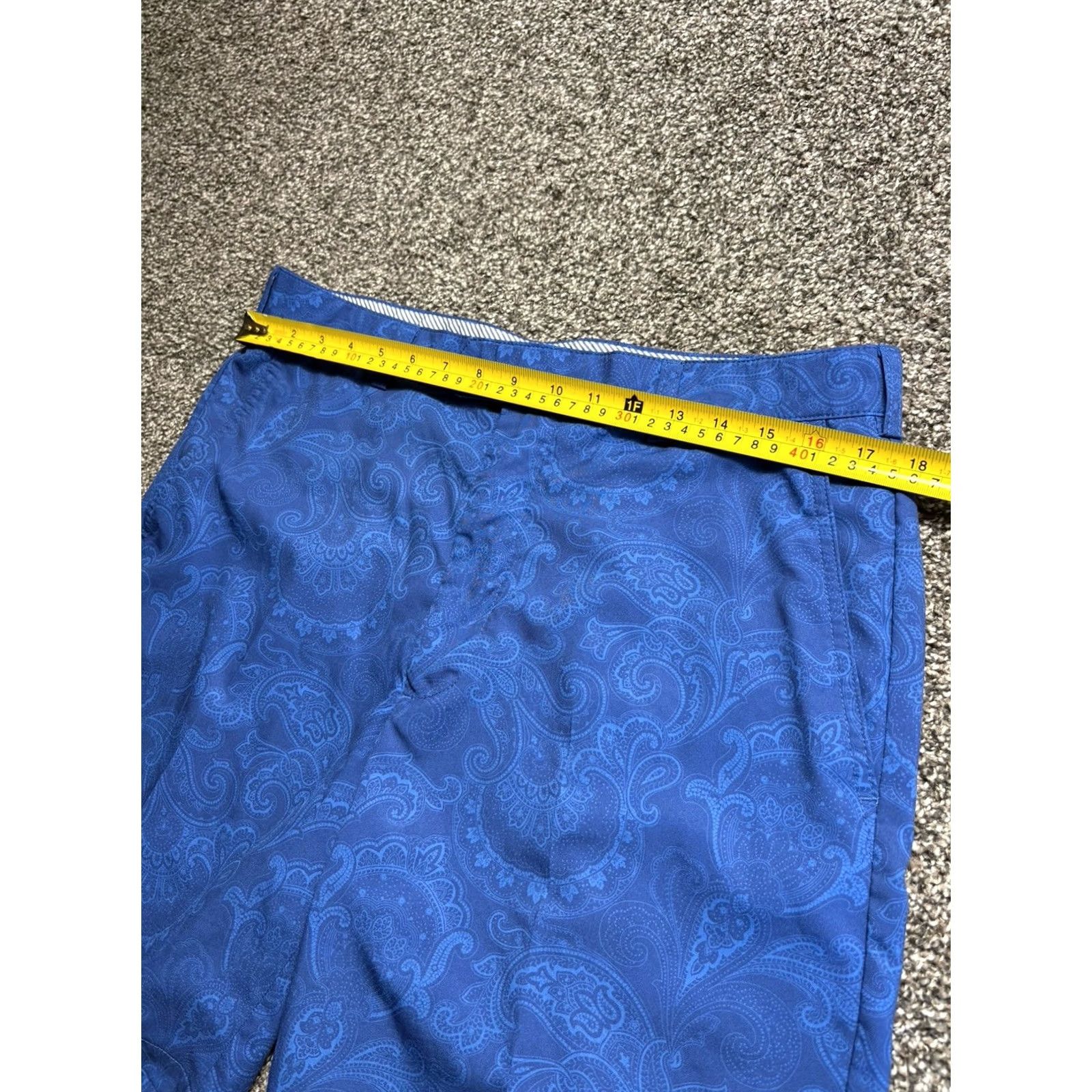 Vintage Donald Ross Golf Shorts Mens 35 Royal Blue Paisley Champions Country Club Eagle Shirt? Size US 35 - 5 Thumbnail
