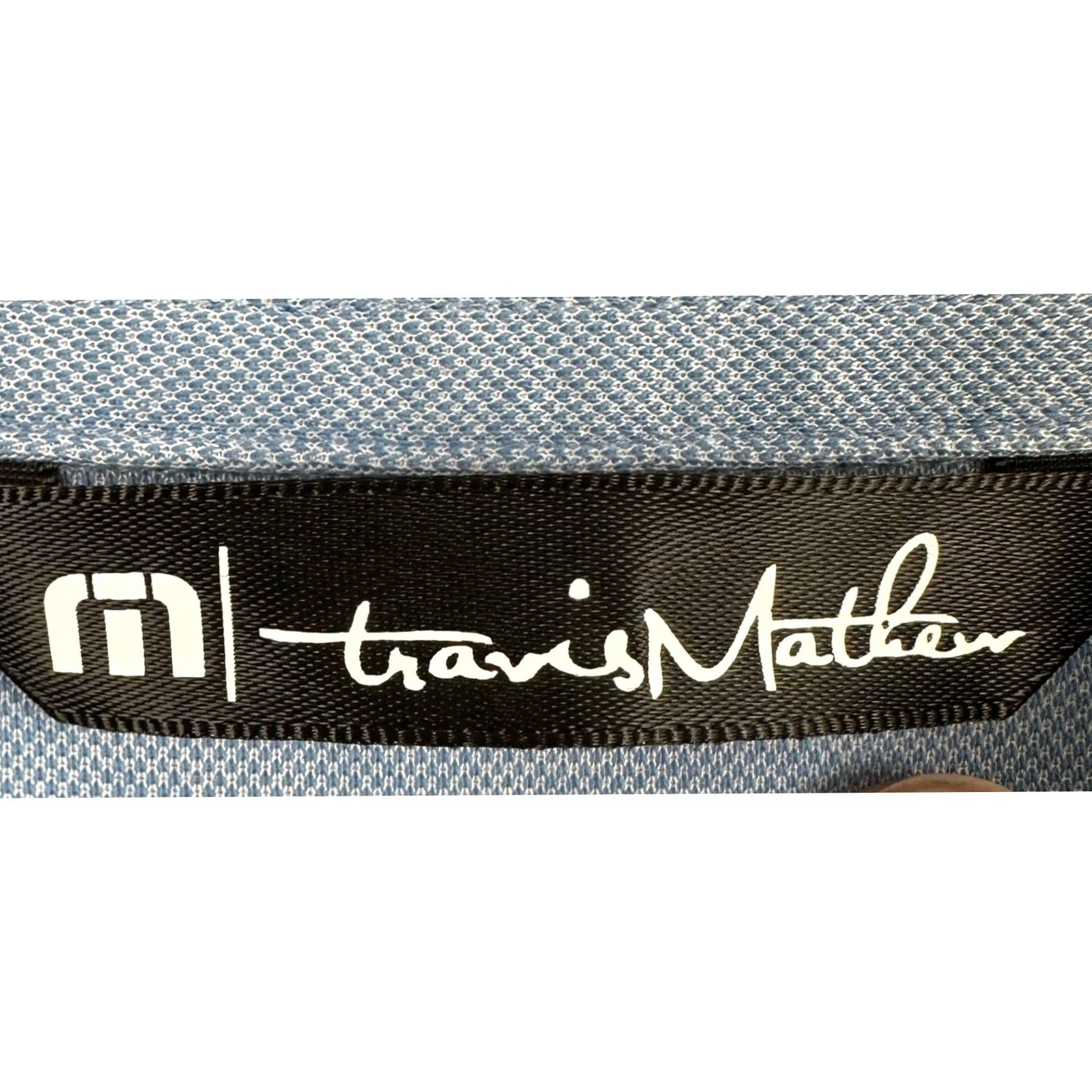 TravisMathew Travis Mathew Golf Polo Shirt Mens Large Navy Blue Colorblock Rugby Short Sleeve Size US L / EU 52-54 / 3 - 4 Thumbnail