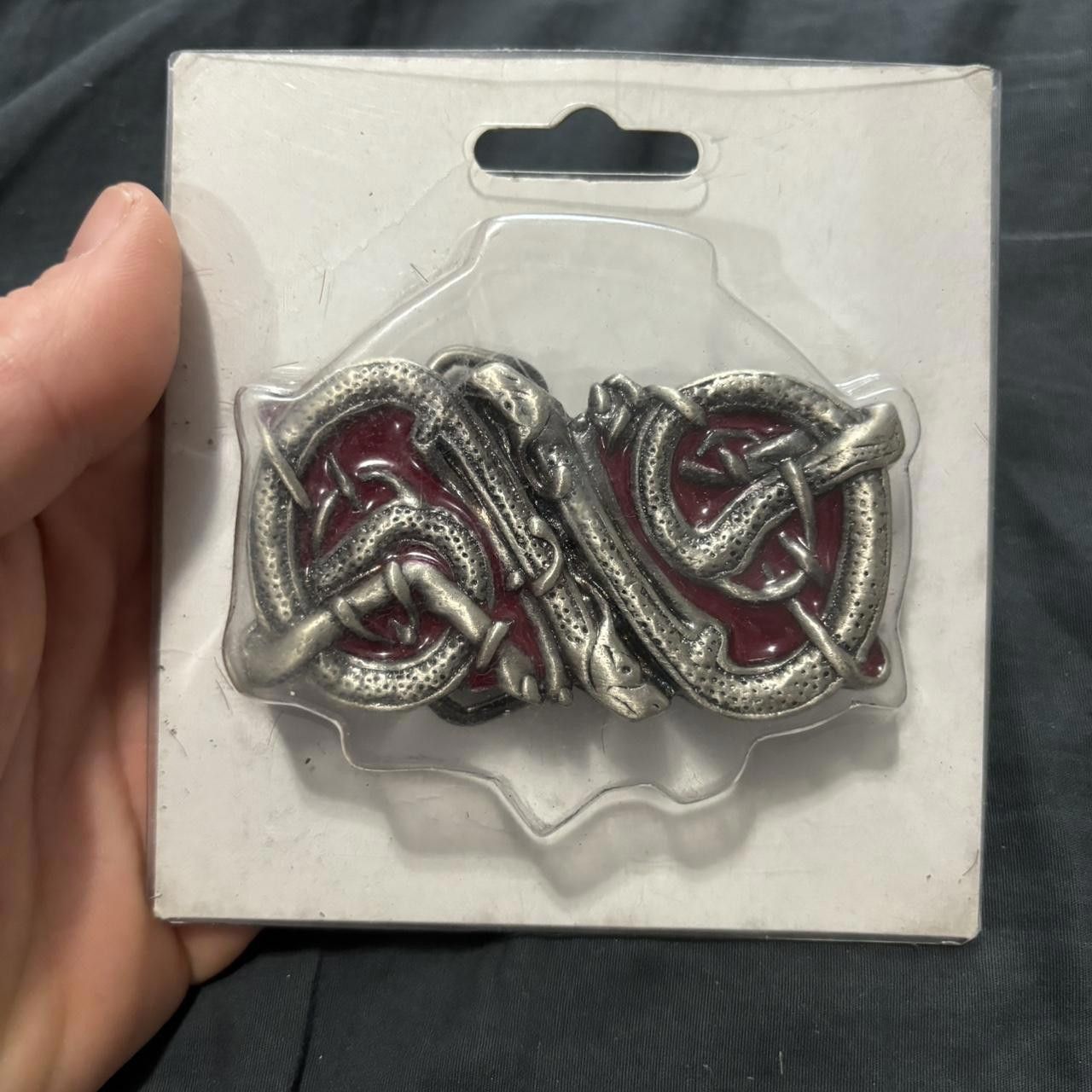 Designer vintage 69 snakes belt buckle Size ONE SIZE - 1 Thumbnail