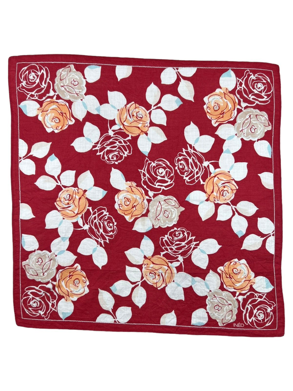 Yohji Yamamoto Ined Handkerchief Neckerchief Bandana Pocketsquare Size ONE SIZE - 2 Thumbnail