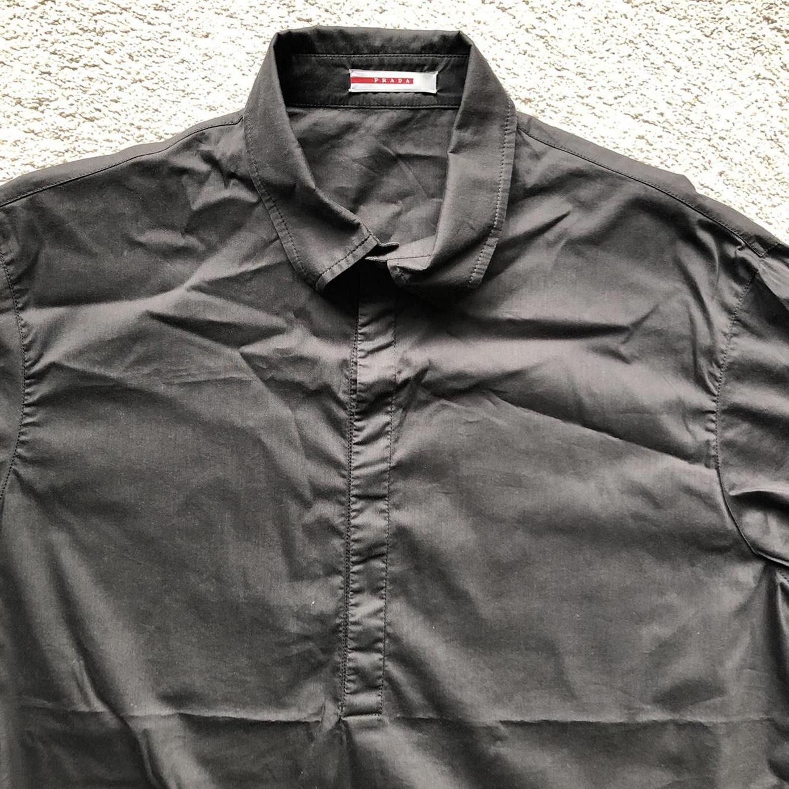 Prada Prada 1/2 Button Shirt Size US L / EU 52-54 / 3 - 3 Thumbnail