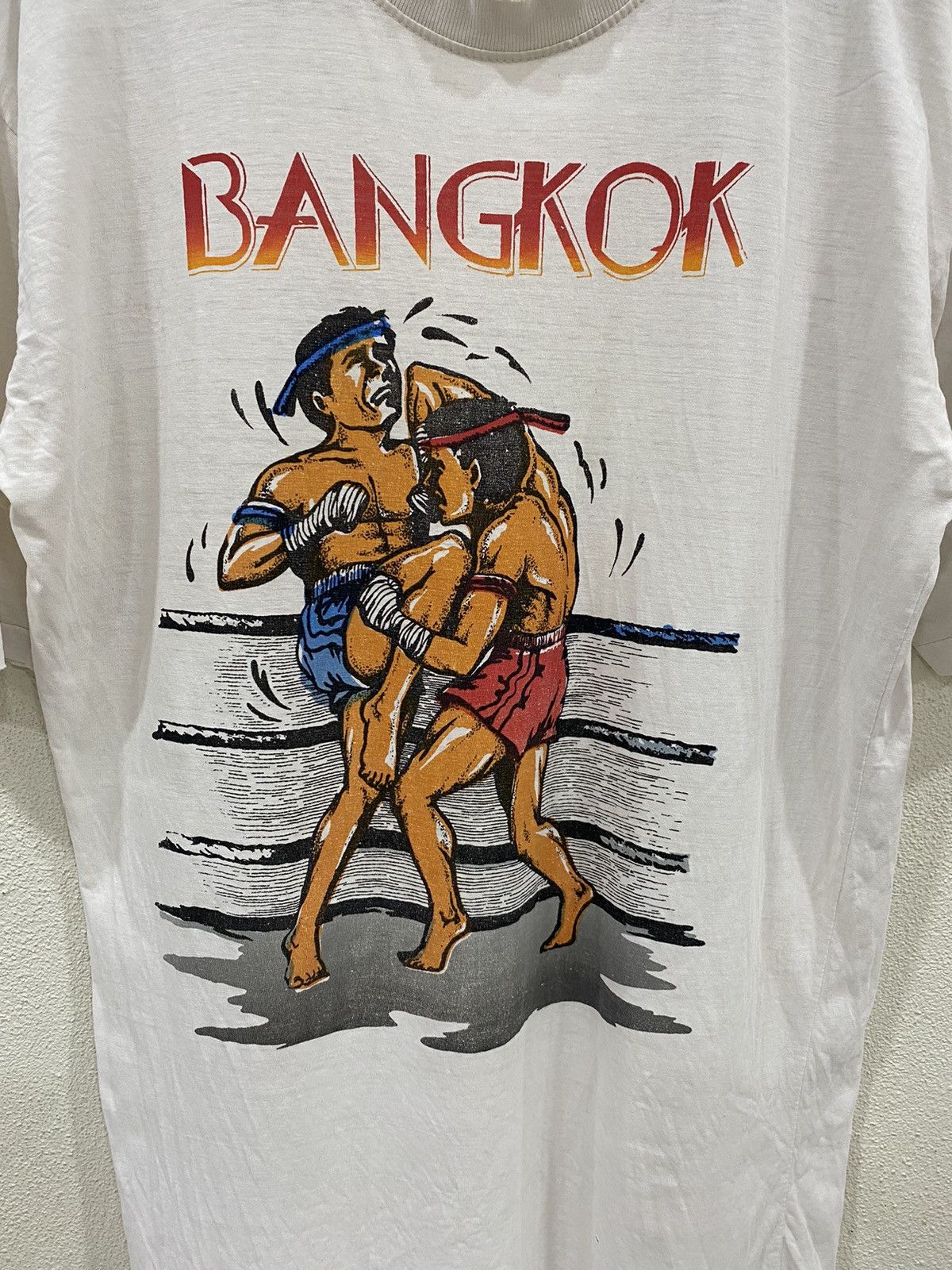Vintage 90s Muay Thai / Kick boxing T-Shirts Size S-M Size US M / EU 48-50 / 2 - 3 Thumbnail