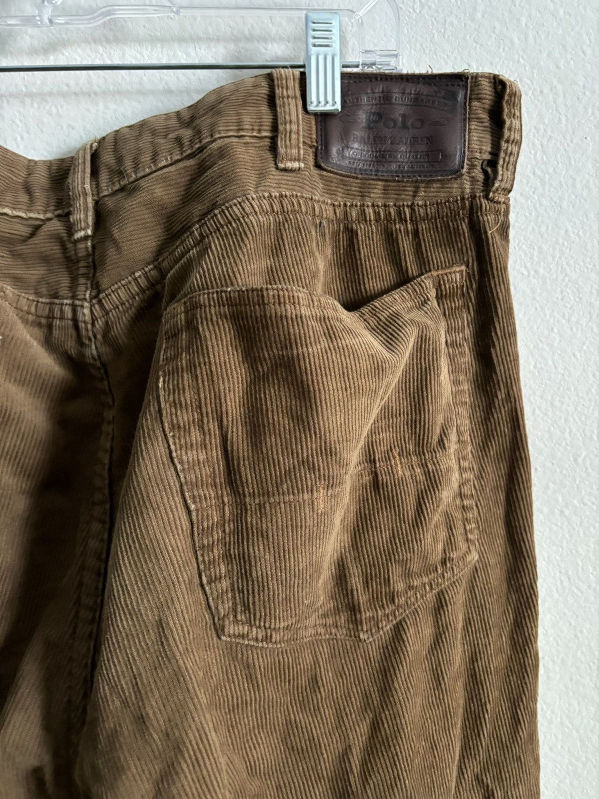 Polo Ralph Lauren Vintage Polo Ralph Lauren Men's Brown Corduroy Trousers Size US 37 - 8 Thumbnail