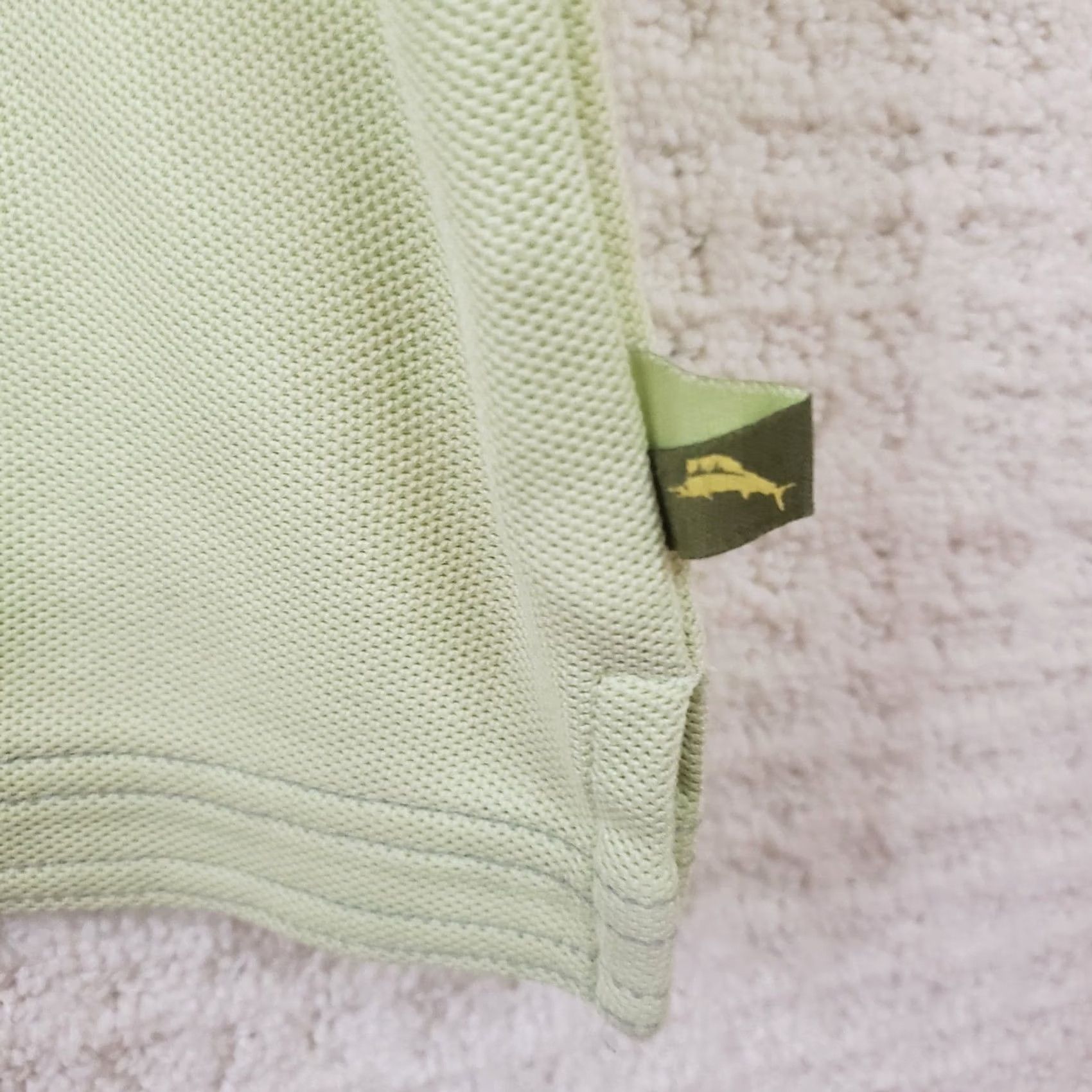 Tommy Bahama Tommy Bahama Polo Shirt Men Short Sleeve Supima Cotton Light Green M Regular Knit Solid Shirt Size US M / EU 48-50 / 2 - 7 Thumbnail