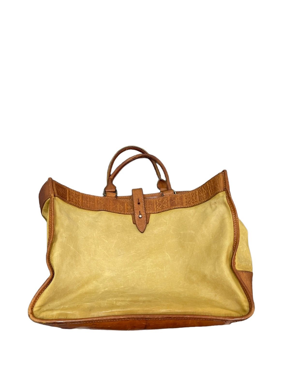 Japanese Brand Full Leather Patina Vtg Old by New Japan Tote Bag 1🟩 Size ONE SIZE - 13 Thumbnail
