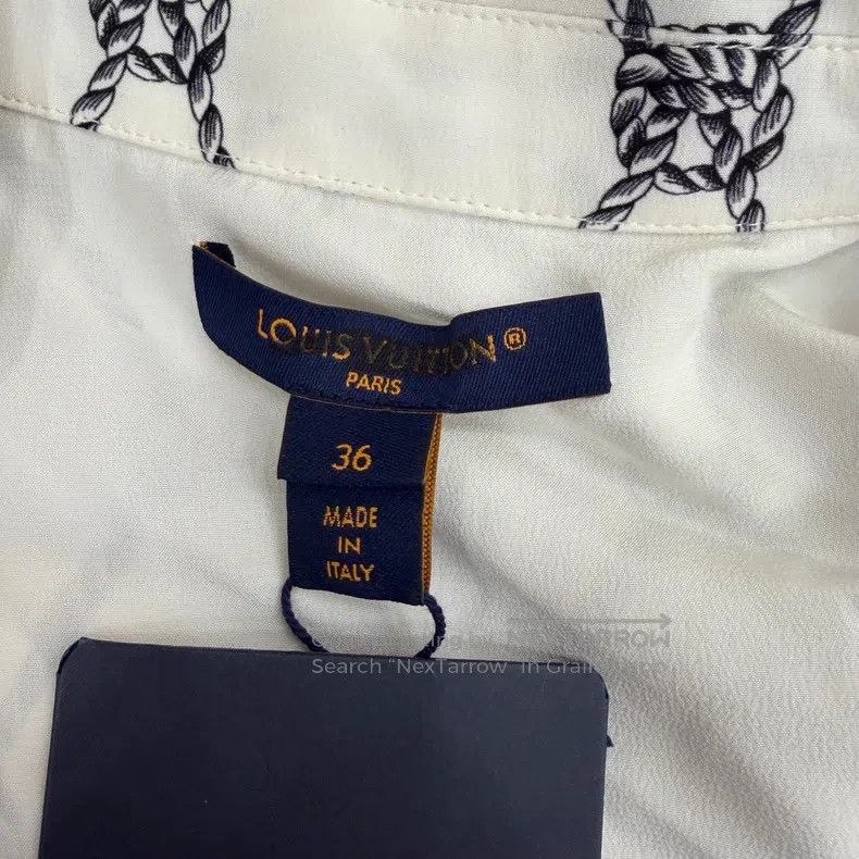 Other Louis Vuitton White chain silk zip jacket Size XS / US 0-2 / IT 36-38 - 3 Thumbnail