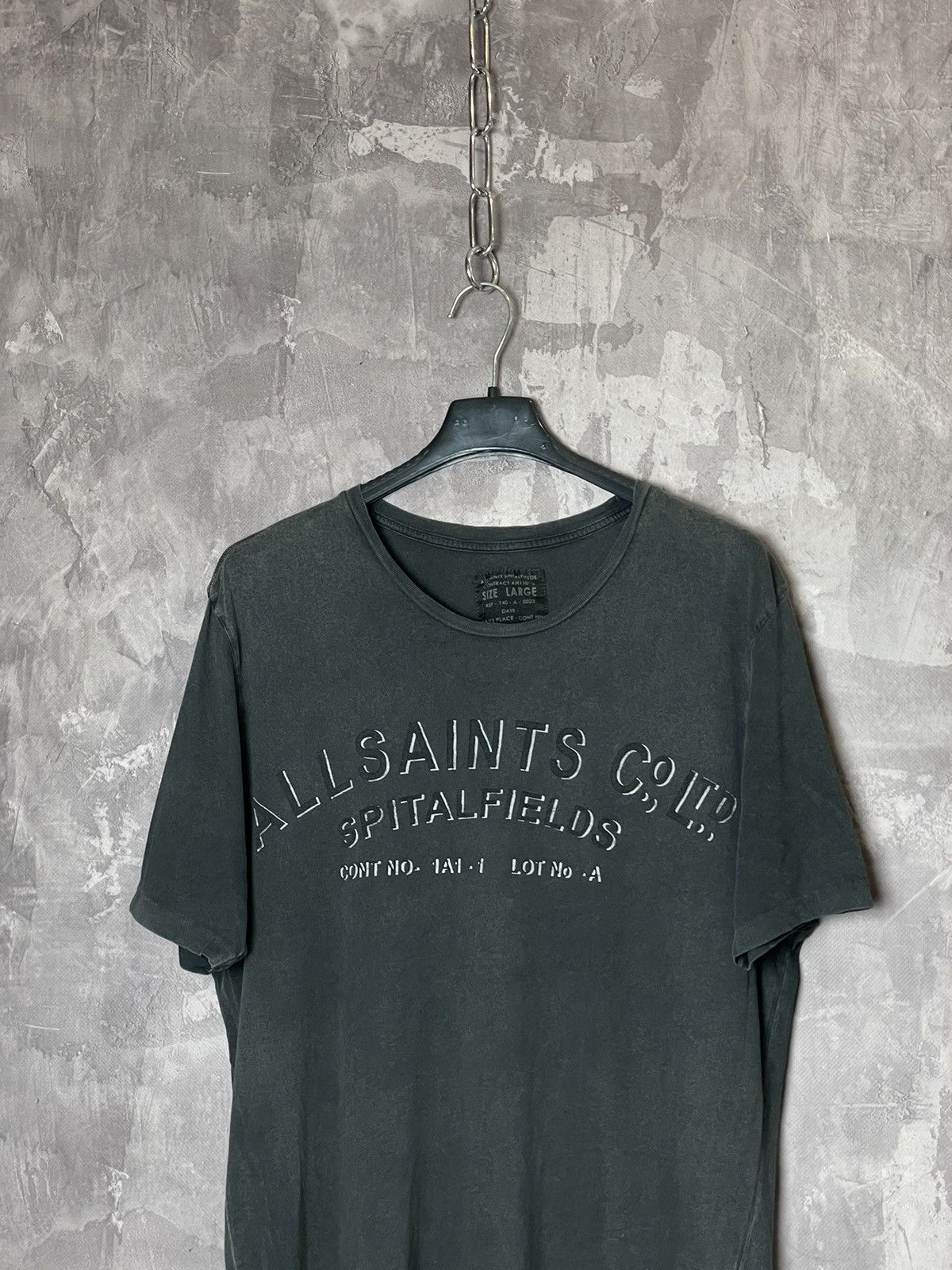 Allsaints × Vintage Allsaints big logo black t-shirt avant garde Size US L / EU 52-54 / 3 - 2 Thumbnail