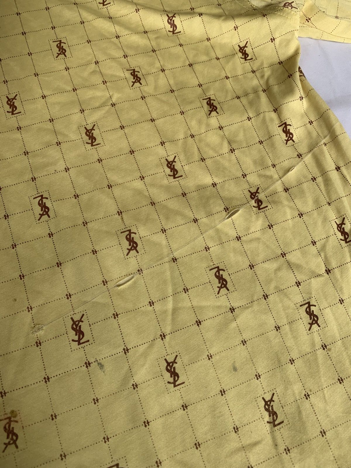 Yves Saint Laurent Vintage 90s AOP old money yves saint laurent tee Size US M / EU 48-50 / 2 - 5 Thumbnail