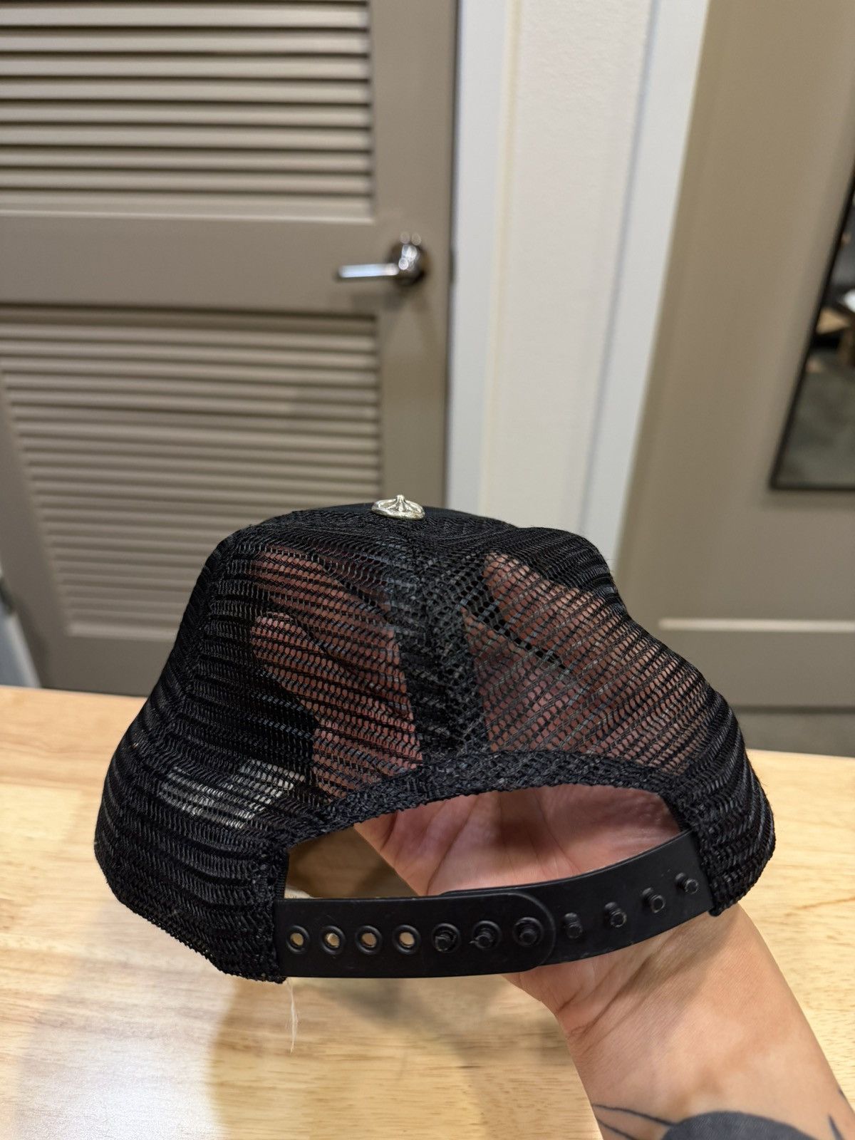 Chrome Hearts CH Matty Boy Leather Heart Patch Trucker Hat Size ONE SIZE - 4 Thumbnail
