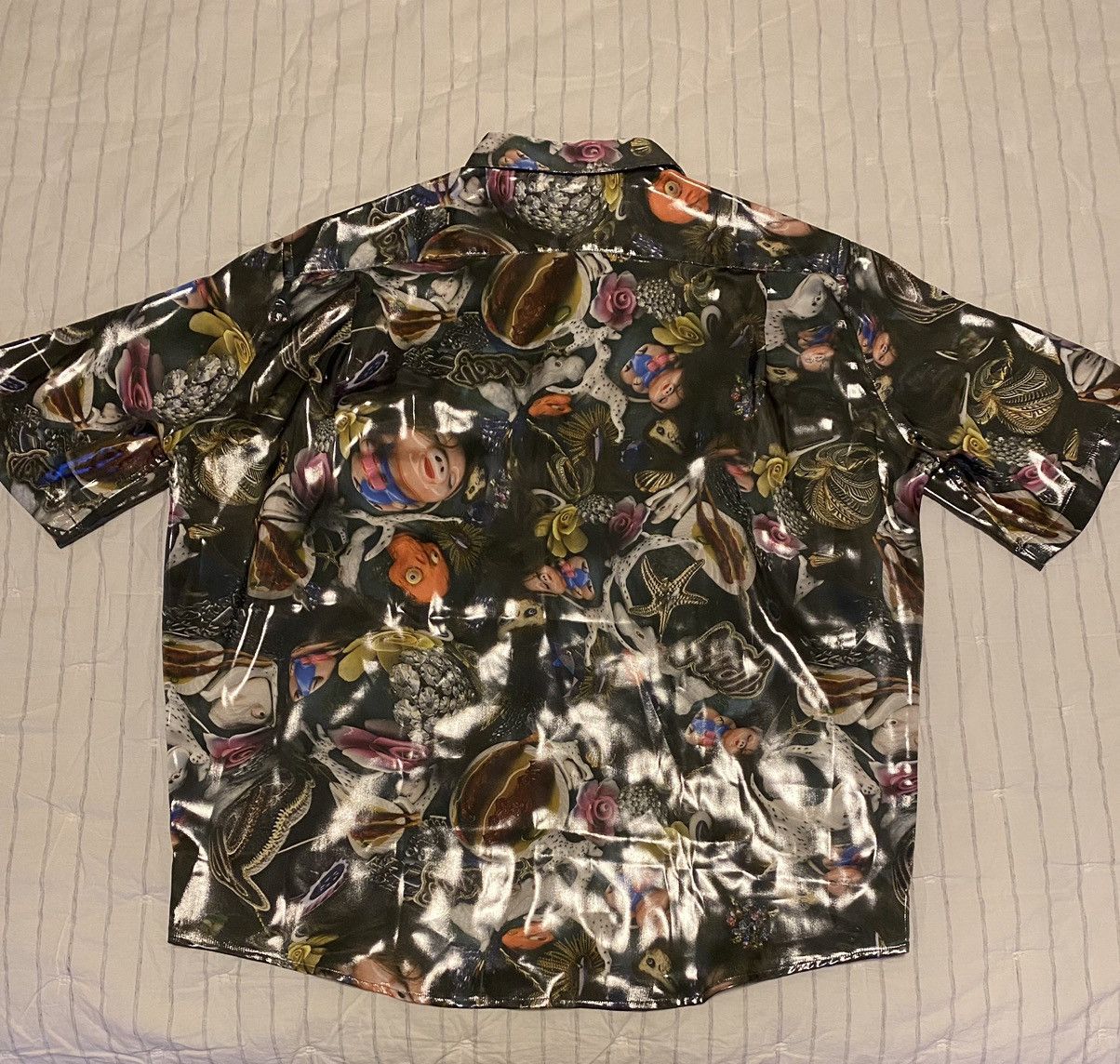 Acne Studios Acne Studios Printed Lamé Shirt 52 NWT Size US XL / EU 56 / 4 - 14 Thumbnail