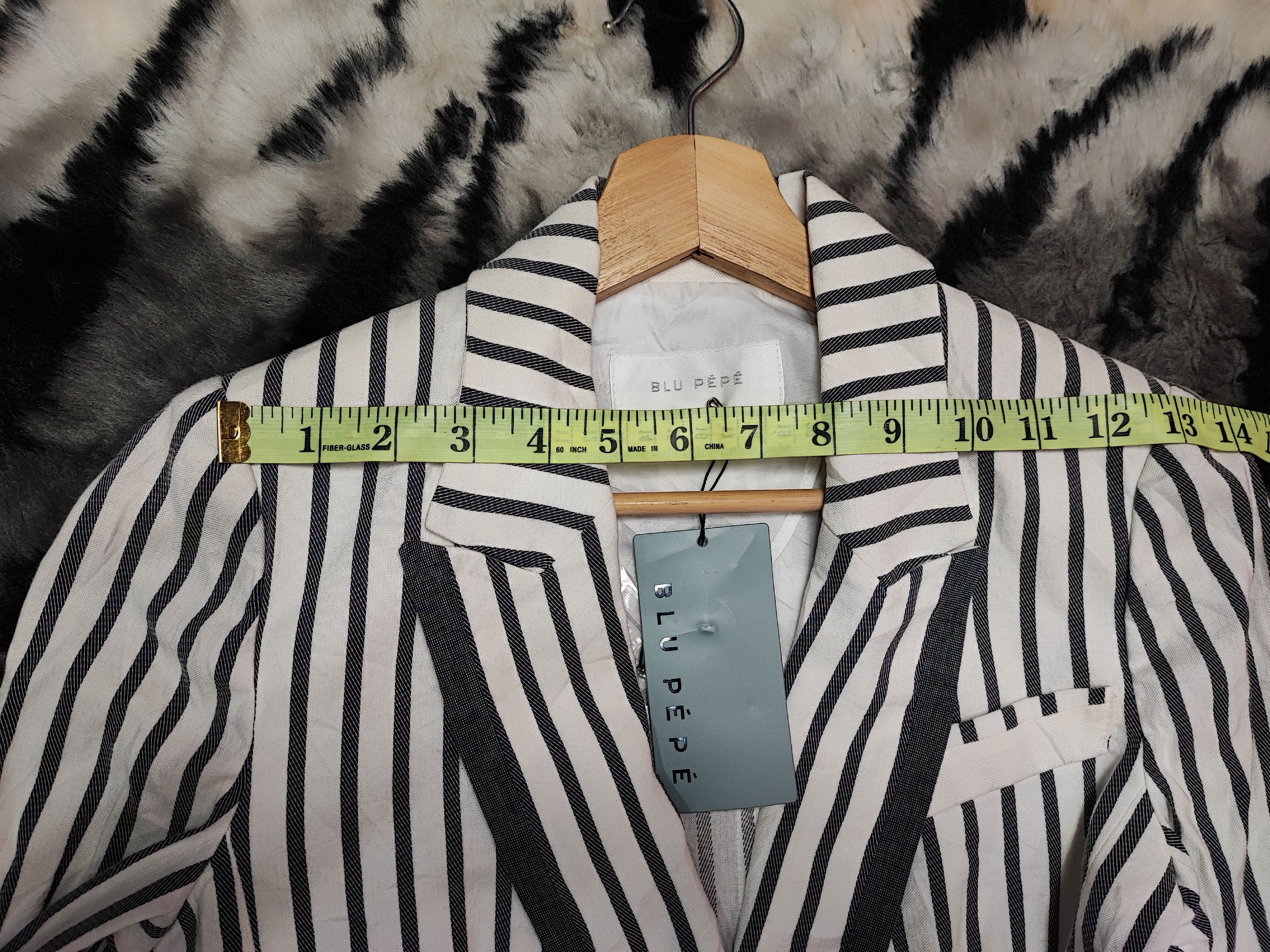 Hysteric Glamour BLU PÉPÉ Nautical Striped Double Breasted Blazer Jacket Size US L / EU 52-54 / 3 - 12 Thumbnail
