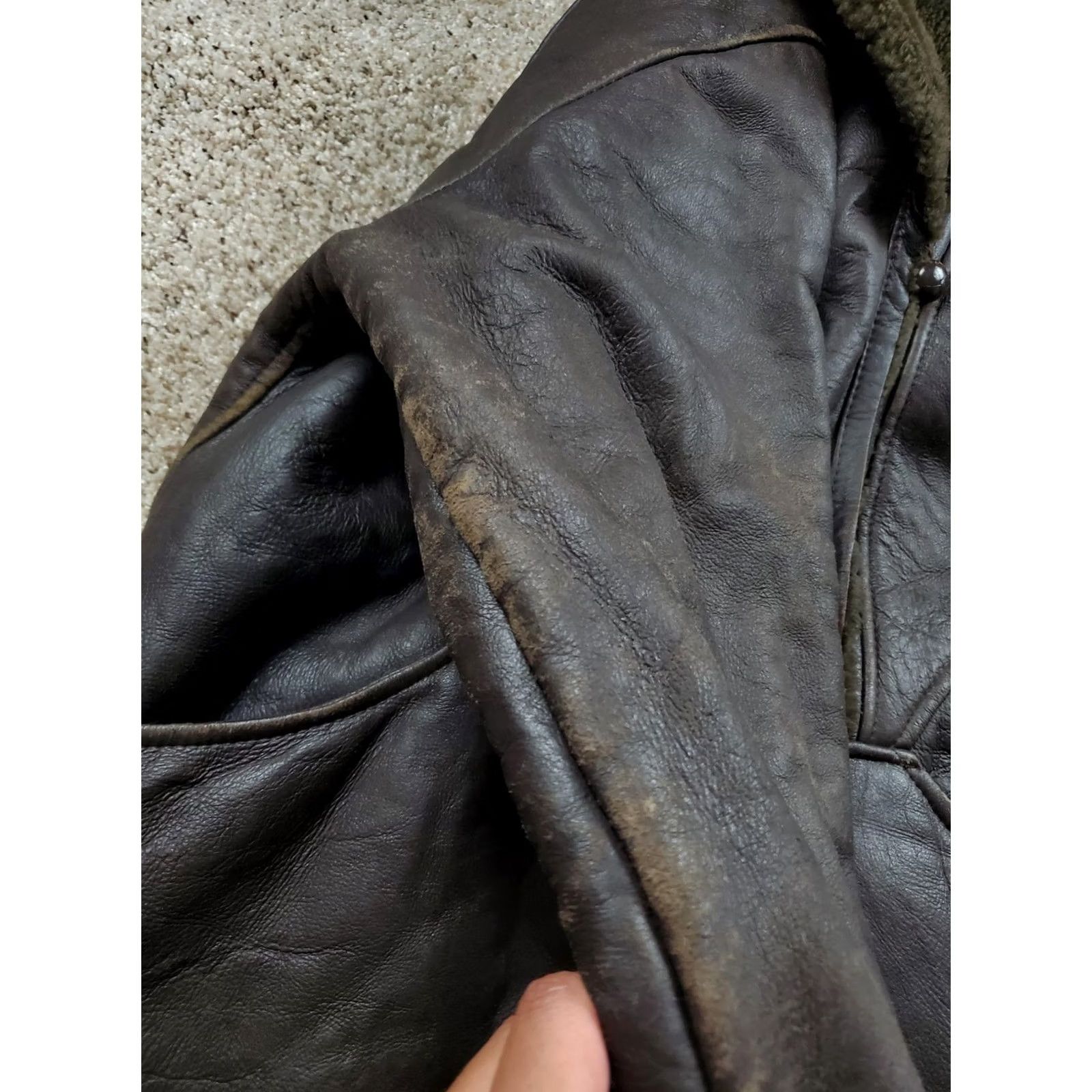 Andrew Marc VINTAGE Andrew Marc Coat Womens Long Button Up Brown Fur Lining Leather Overcoat 90s Medium Casual Mens? Women Size M / US 6-8 / IT 42-44 - 4 Thumbnail