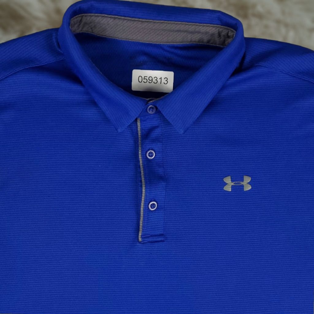 Under Armour Under Armour Polo Shirt Mens 2XL Blue Golf Casual Short Sleeve Shirt Size US XXL / EU 58 / 5 - 1 Thumbnail