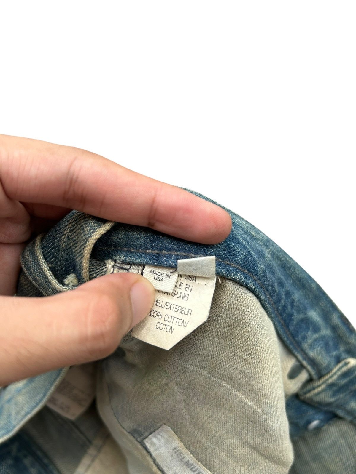 Helmut Lang HELMUT LANG NY SELVEDGE BUTTON FLY DISTRESSED DENIM JEANS Size US 34 / EU 50 - 12 Thumbnail