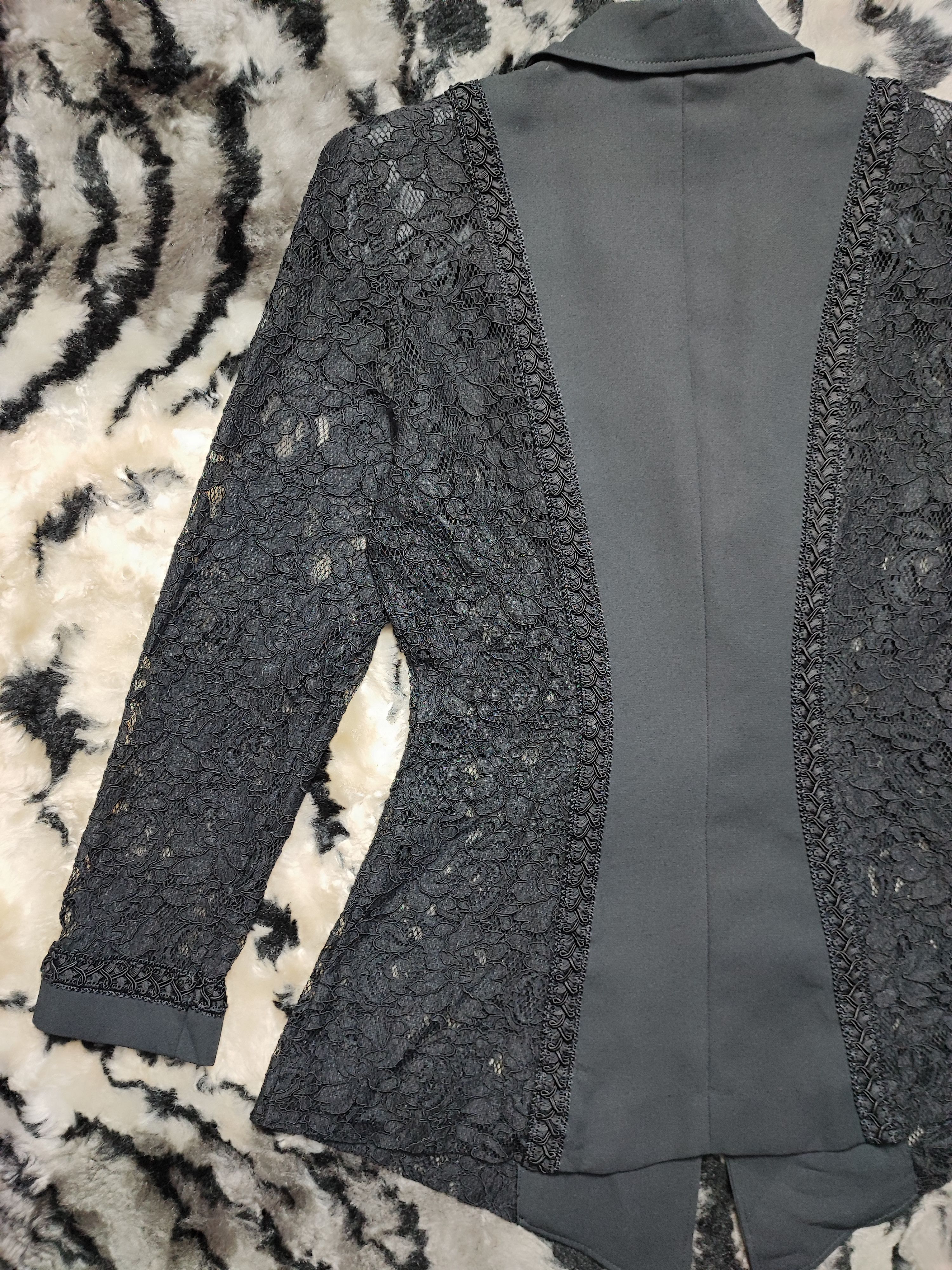 Japanese Brand Vintage Andro Gyne Black Net Blouse Size S / US 4 / IT 40 - 12 Thumbnail