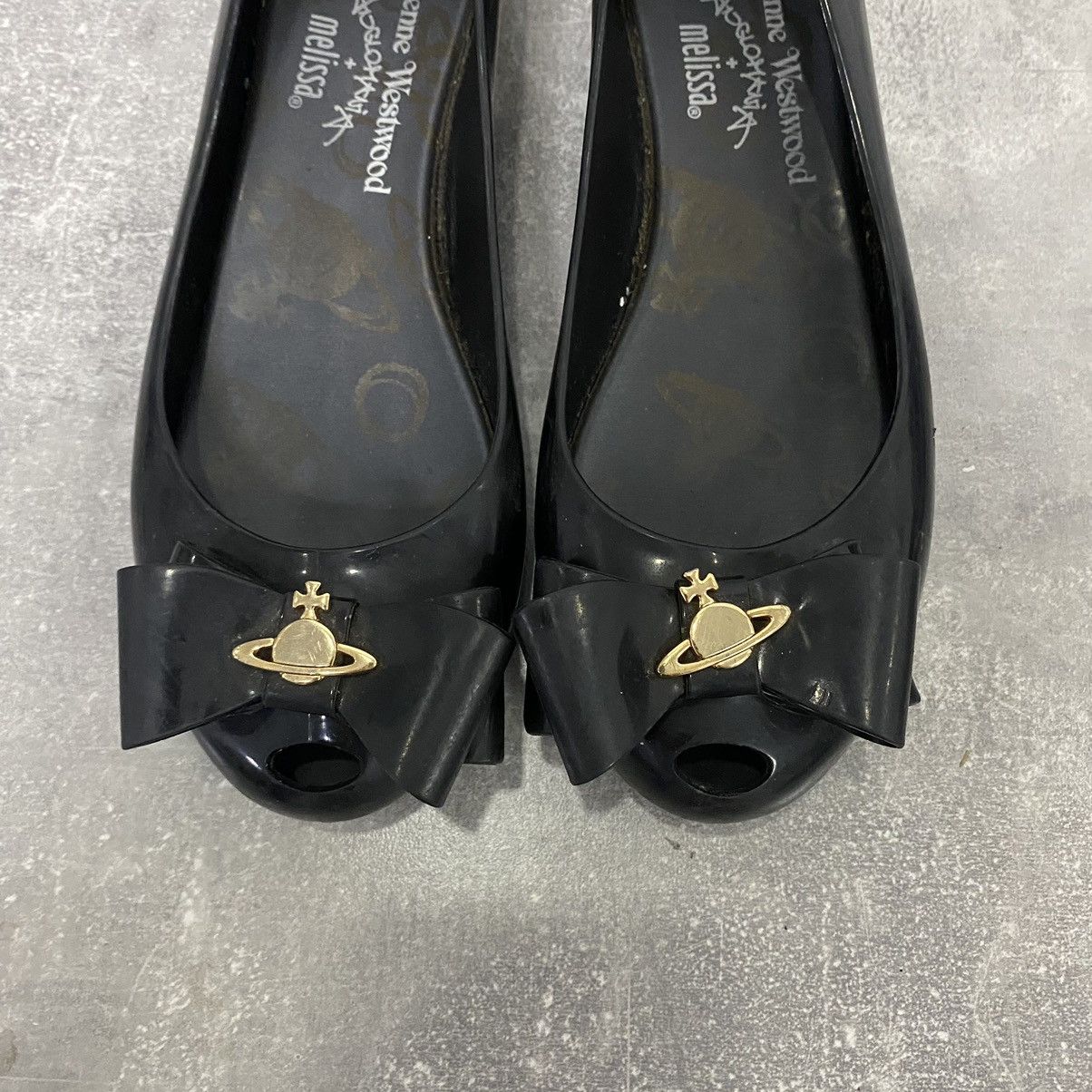 Melissa × Vivienne Westwood Vivienne Westwood × Melissa Anglomania Black Ballet Flats 38 Size US 10 / IT 40 - 4 Thumbnail