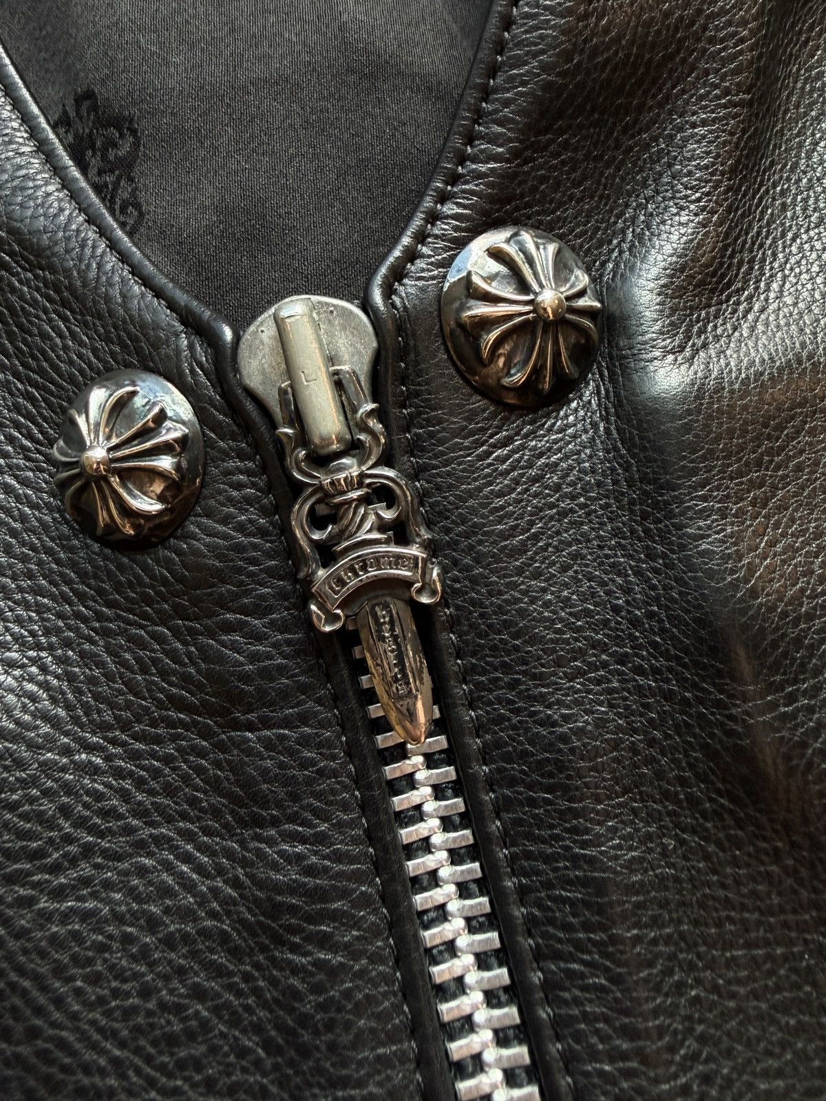 Chrome Hearts Chrome Hearts Cross Leather Vest Size US M / EU 48-50 / 2 - 8 Thumbnail